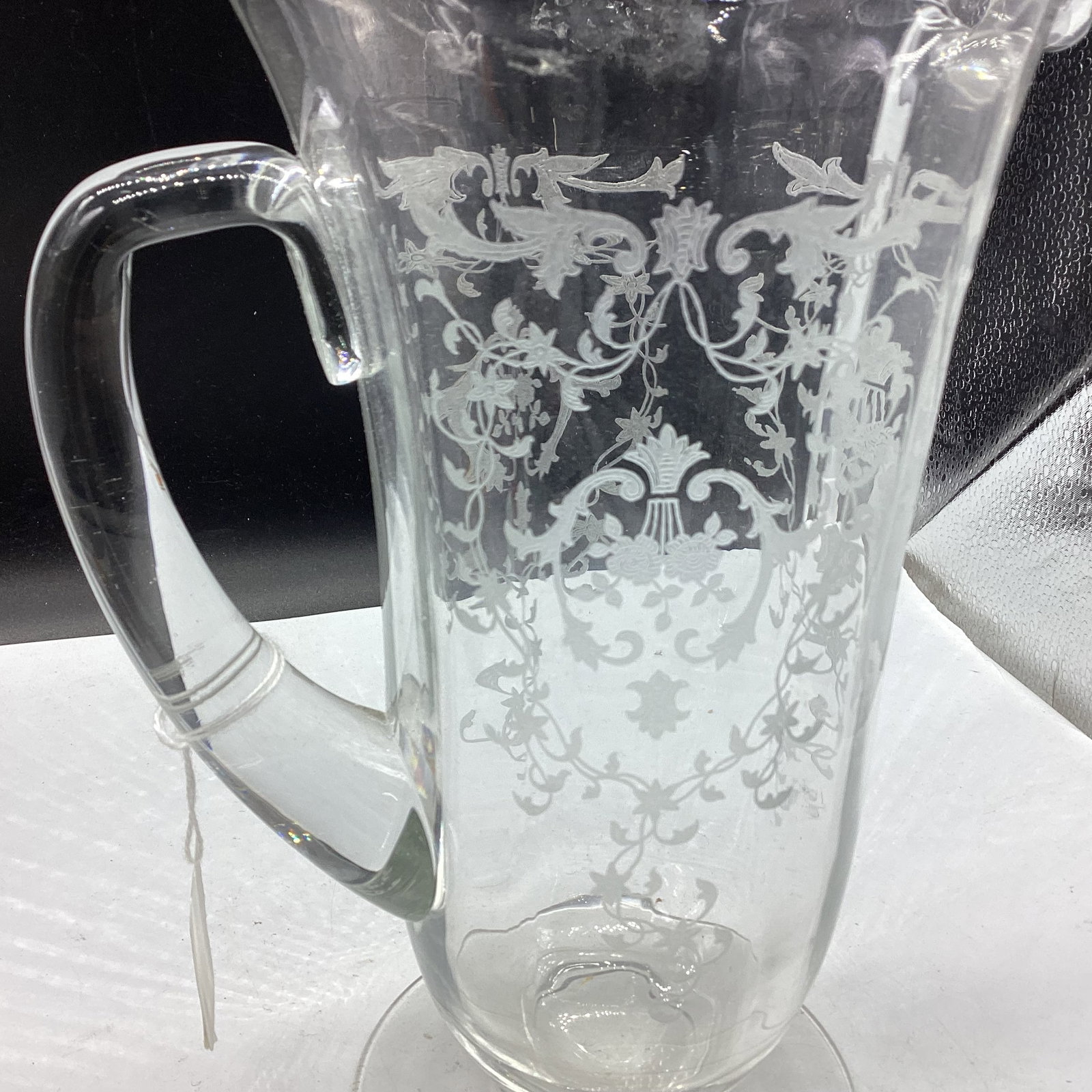 ELEGANT FOSTORIA NAVARE PATTERN PITCHER - 2
