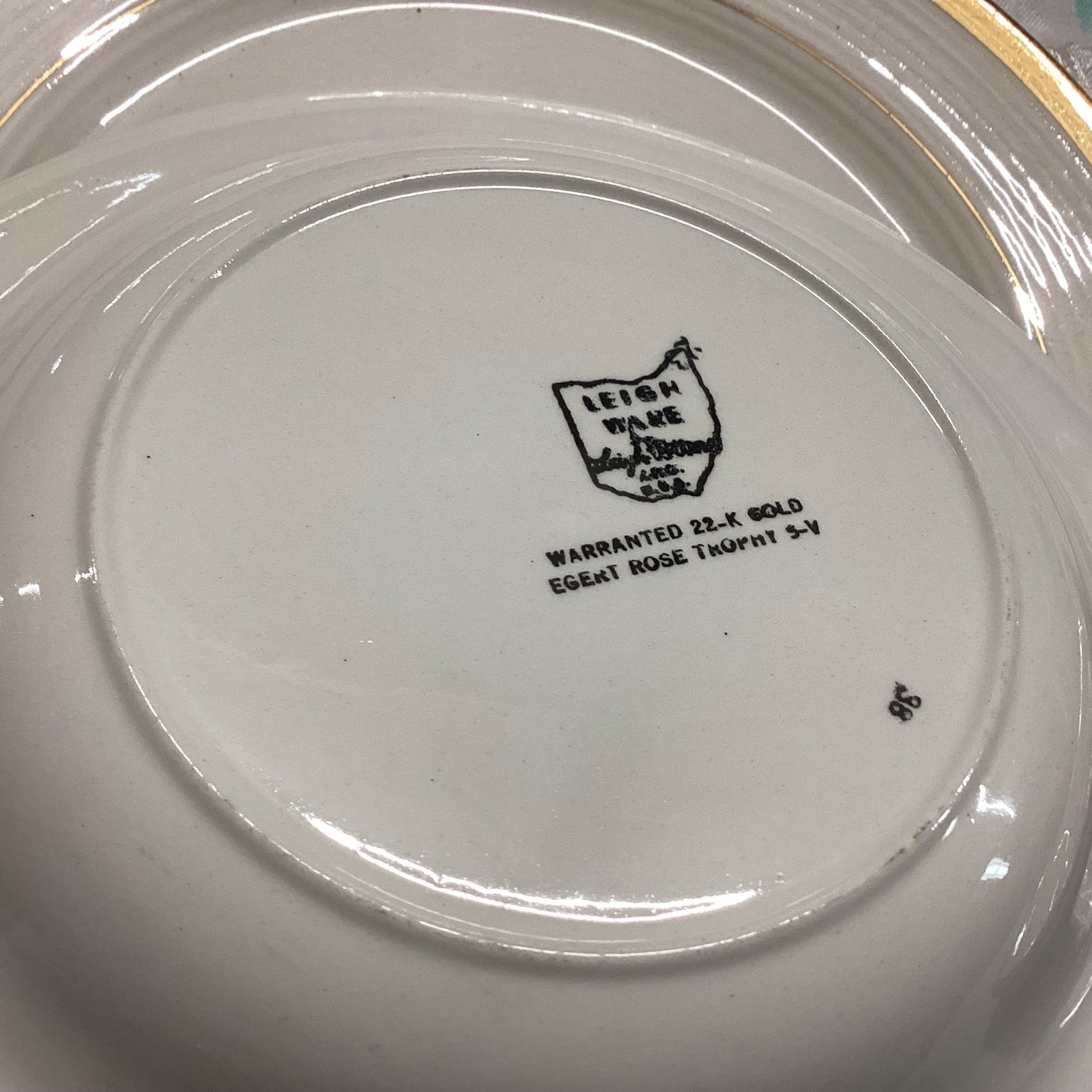 10 PCS. LEIGH WARE 22K GOLD TRIM - 2