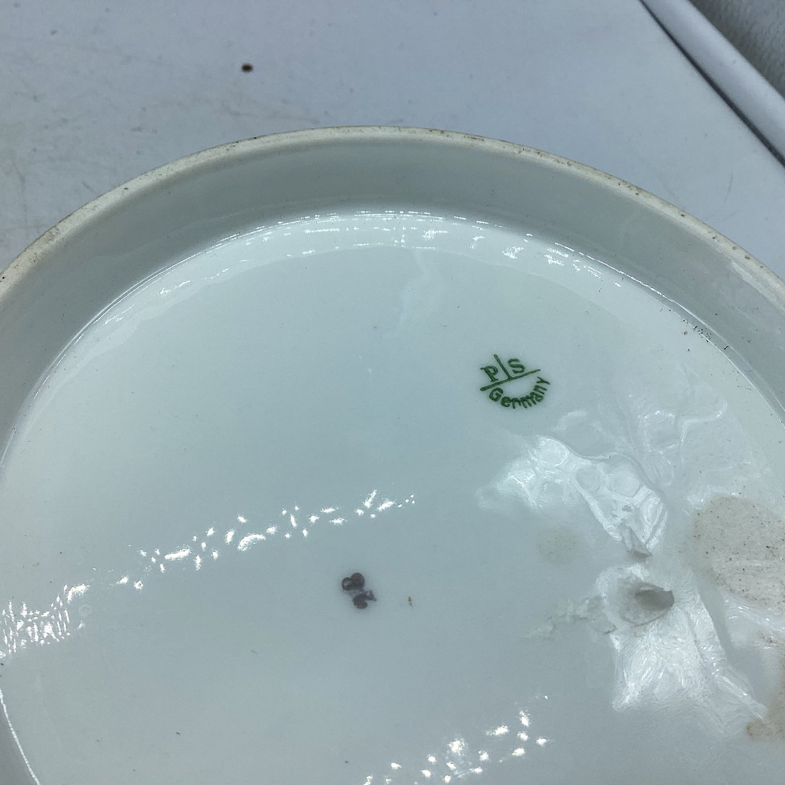 HABD PAINTED PORCELIAN BOWL P S GERMANY - 2