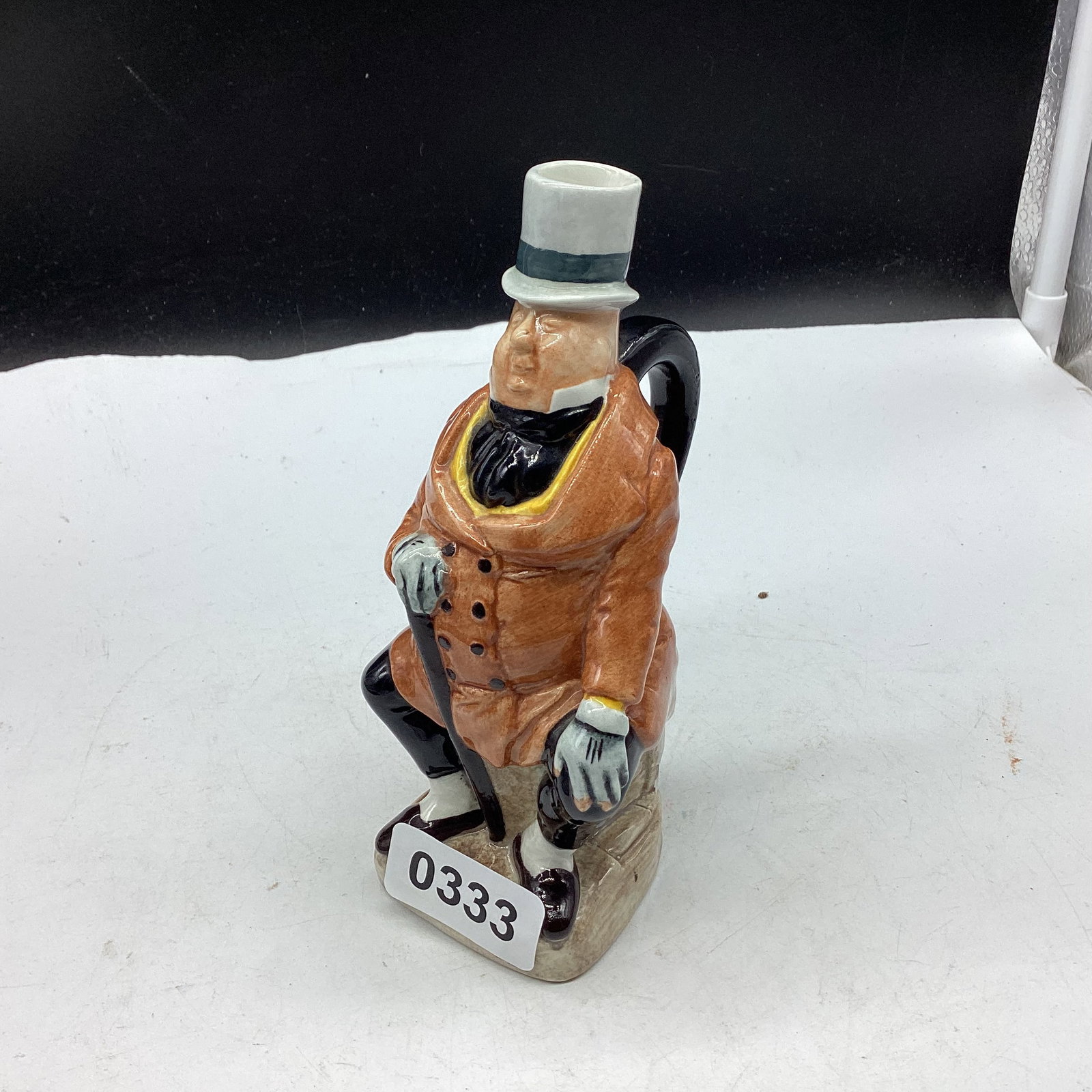 WOODS & SON ENGLAND FRANKLIN TOBY JUG MICAWBER: 6 1/4" TALL GOOD SHAPE