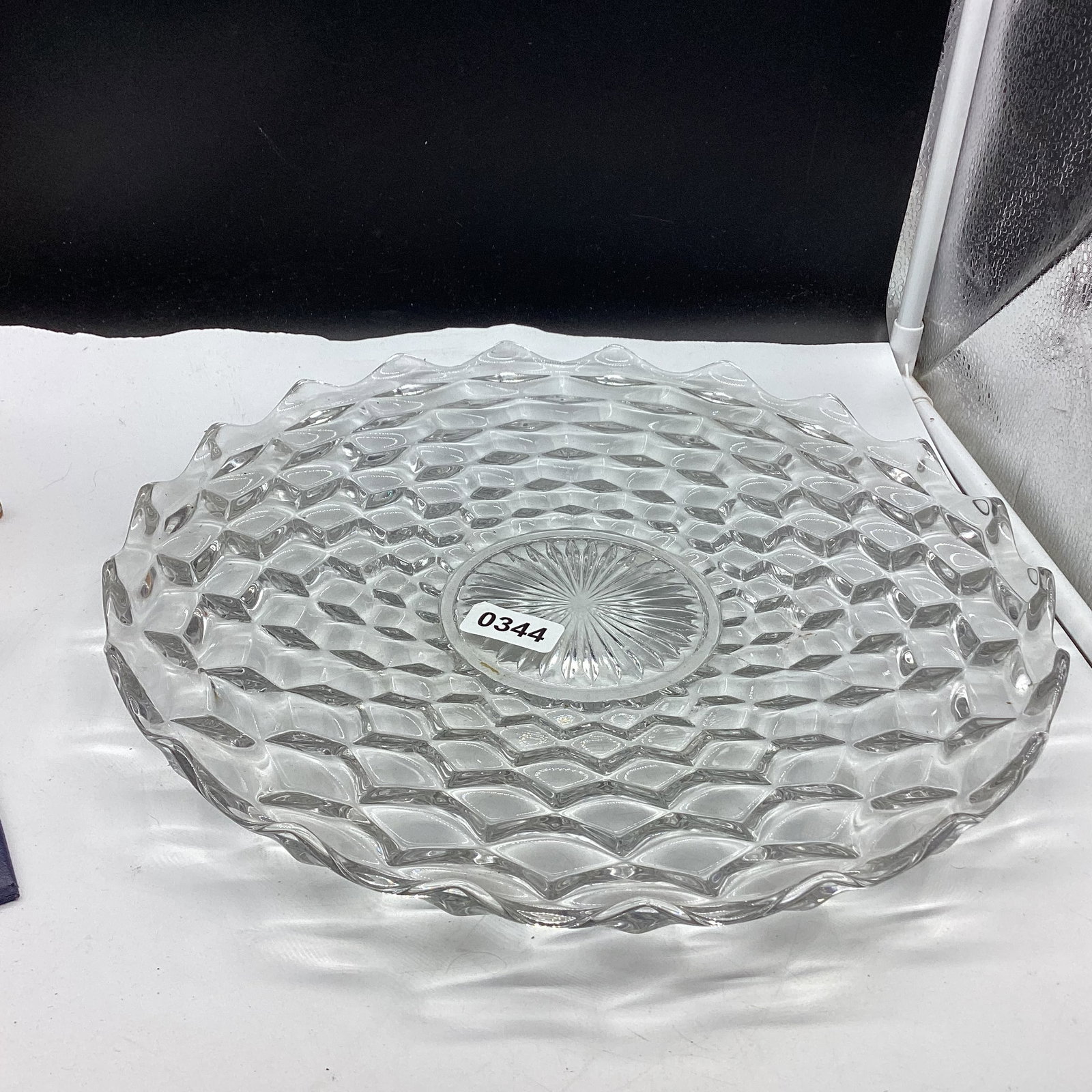 AMERICAN FOSTORIA TRAY: 14" W GOOD SHAPE