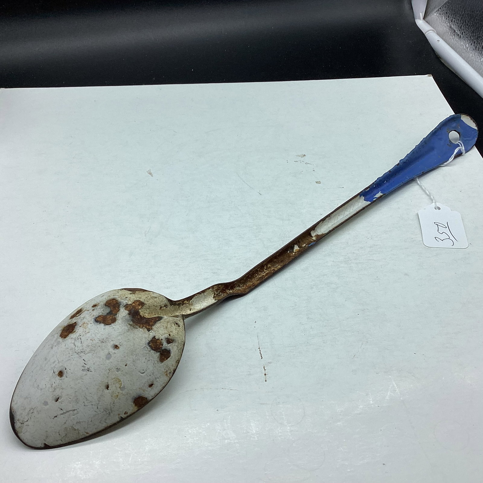 ENAMEL SERVING SPOON - 2