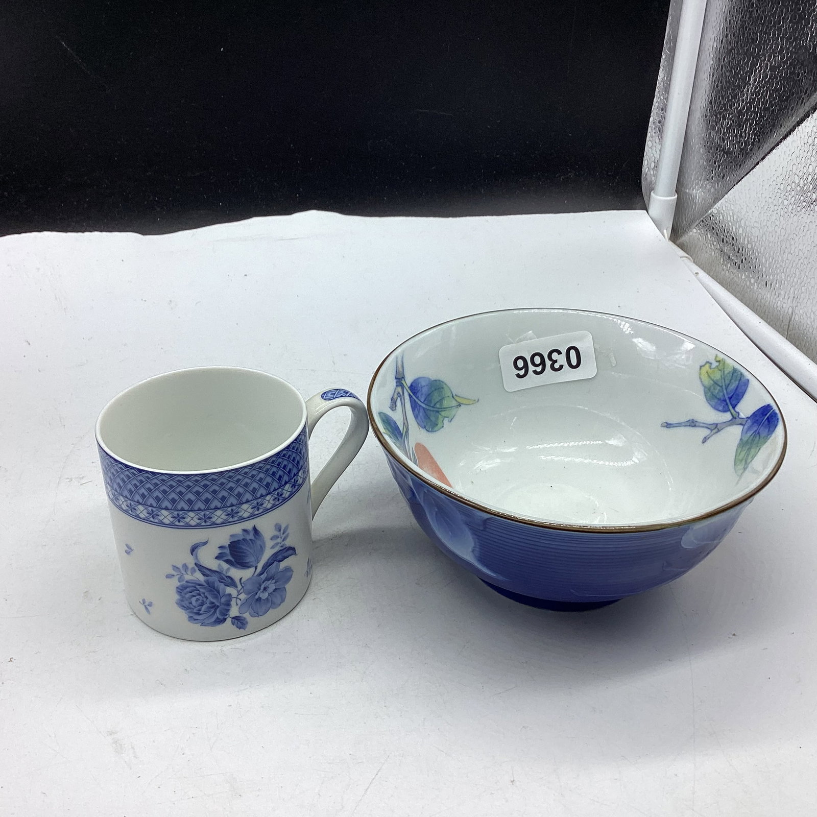 2 PORCELIAN PCS. BY ANDREA: GOOD SHAPE