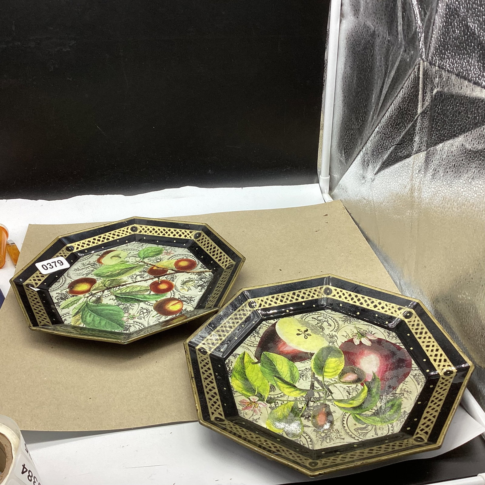 2 DECORATOR PLATES: 10" WIDE GOOD SHAPE