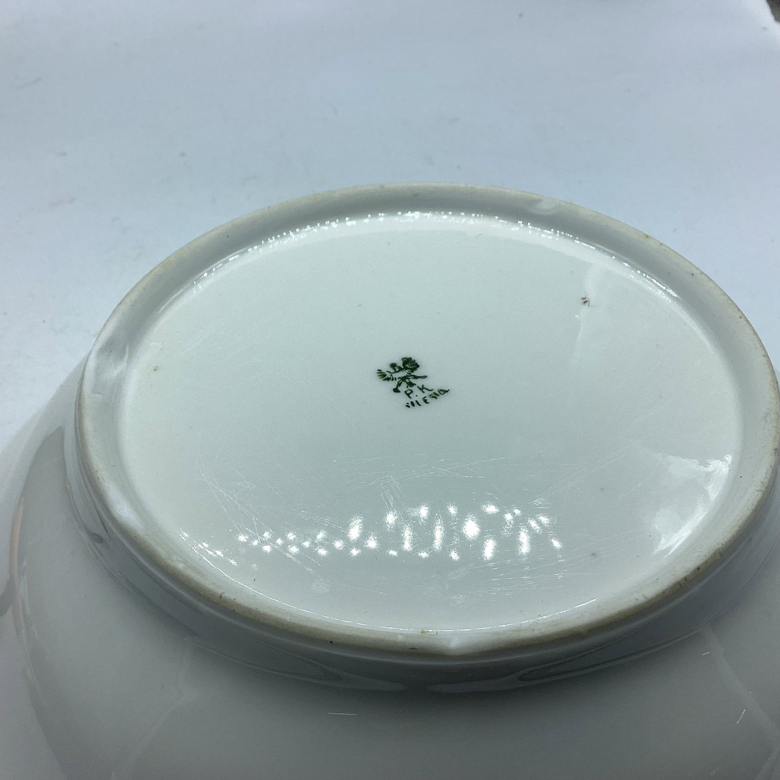 HAND PAINTED PORCELIAN SILESIA LARGE BOWL - 2