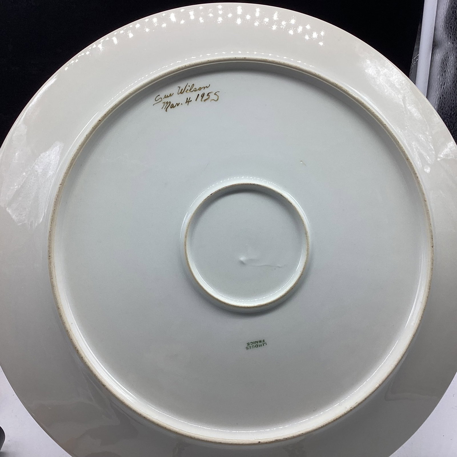 HAND PAINTED PORCELIAN PLATE LIMOGE FRANCE - 2