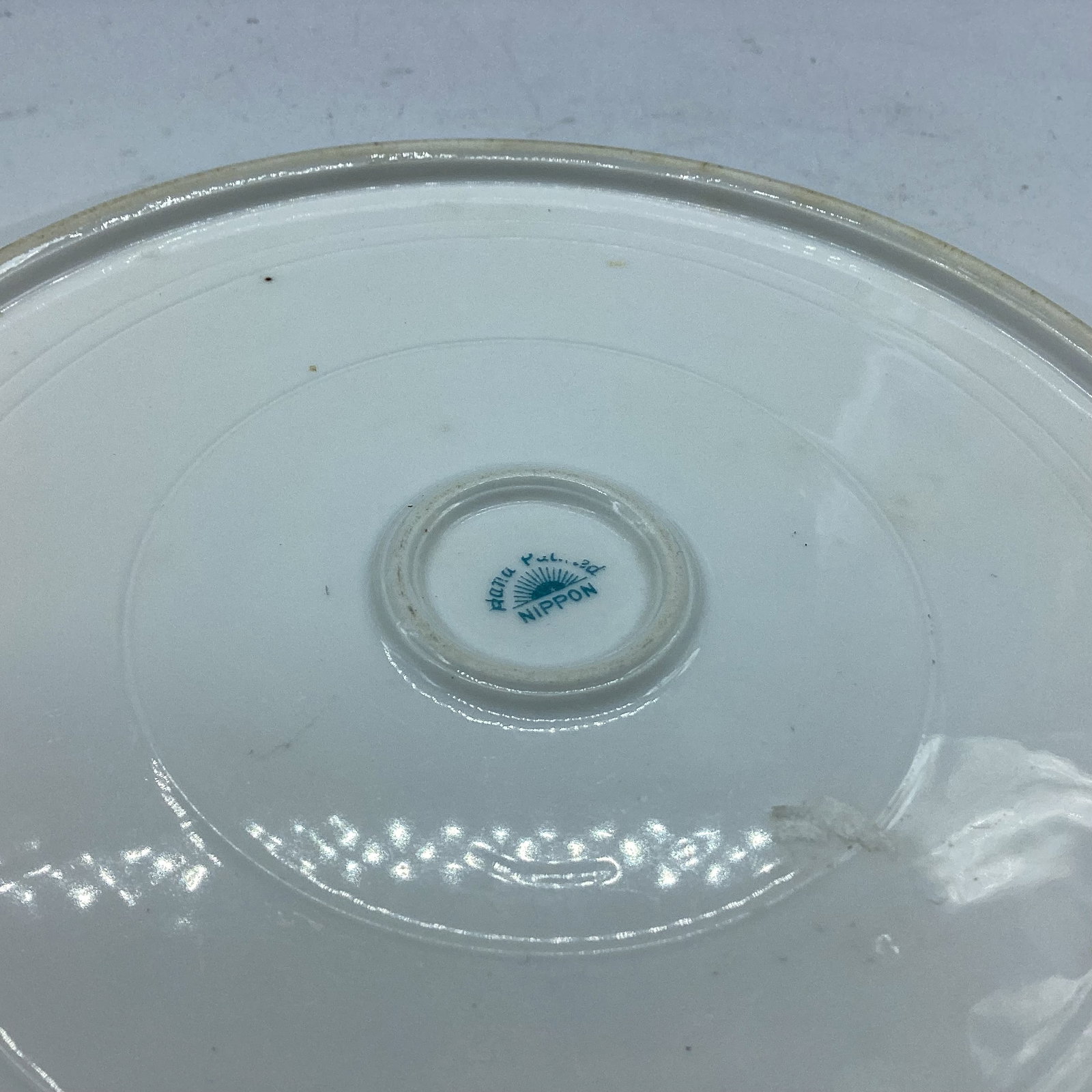 HAND PAINTED 2 HANDLED PLATE BY NIPPON - 2