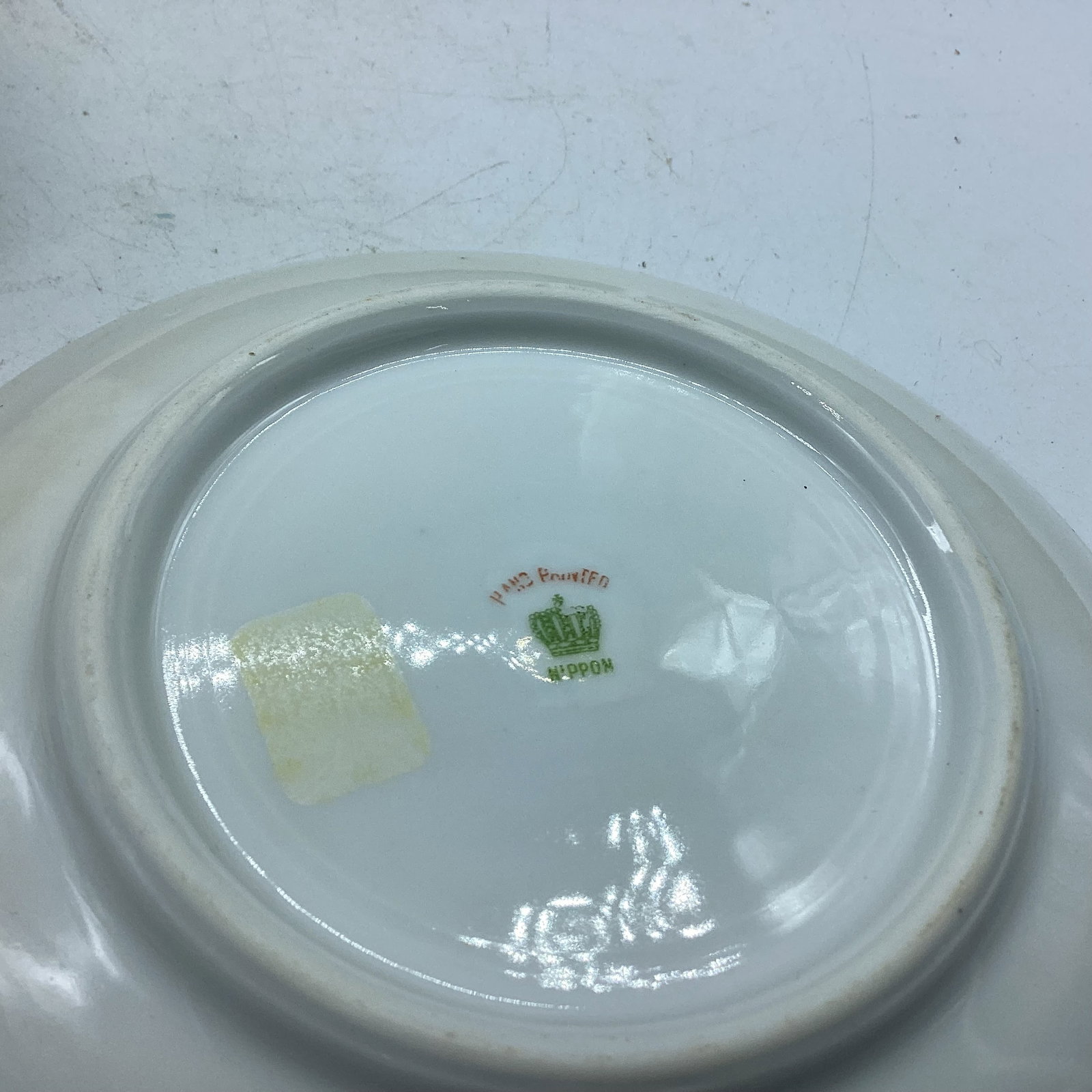 HAND PAINTED GOLD TRIM NIPPON CUP & SAUCER - 2