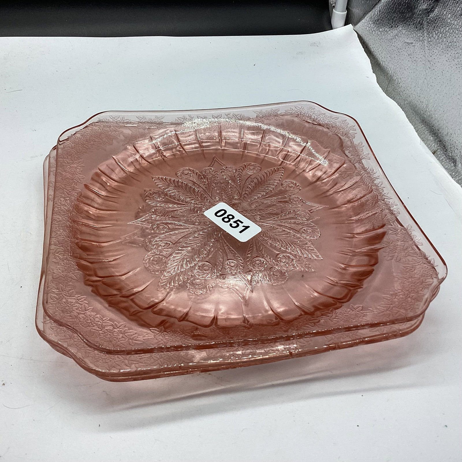 3 DEPRESSION ADAM DINNER PLATES (1 of 1)