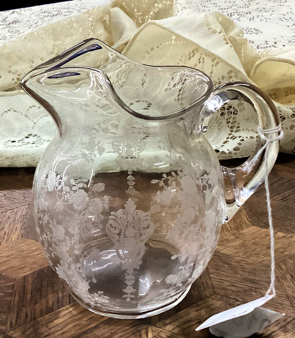 CAMBRIDGE ROSEPOINT PITCHER#3900 PATTERN RARE - 2