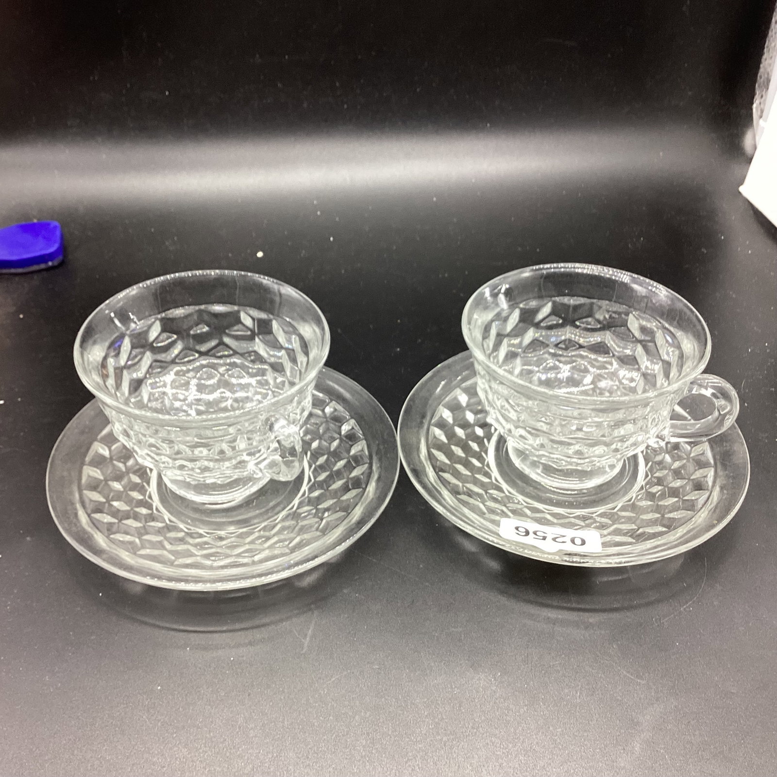 2 AMERICAN FOSTORIA CUP & SAUCERS: GOOD SHAPE