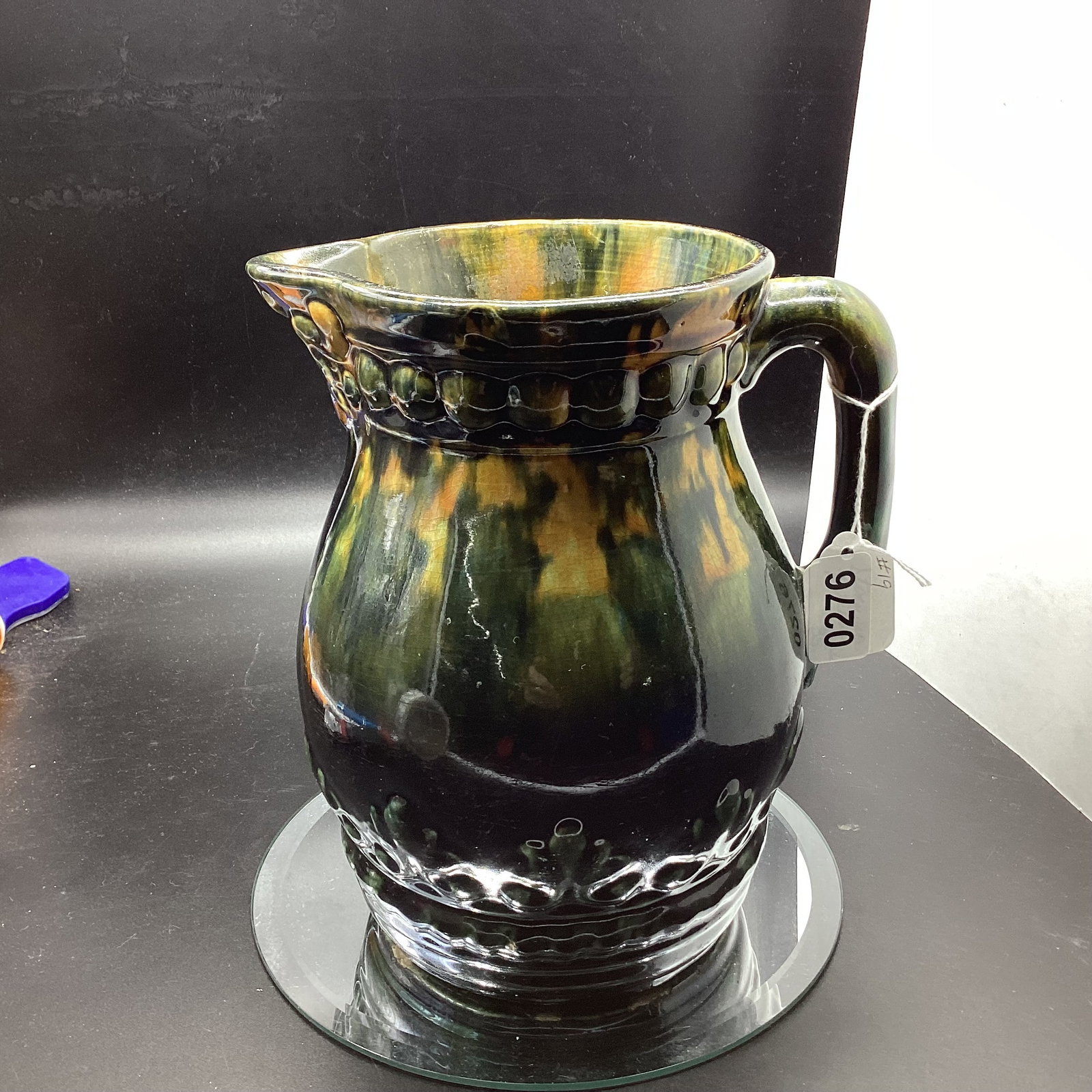 MCCOY ARNELION GLAZE 1904 MAJOLICA POTTERY PLANTER: GOOD SHAPE