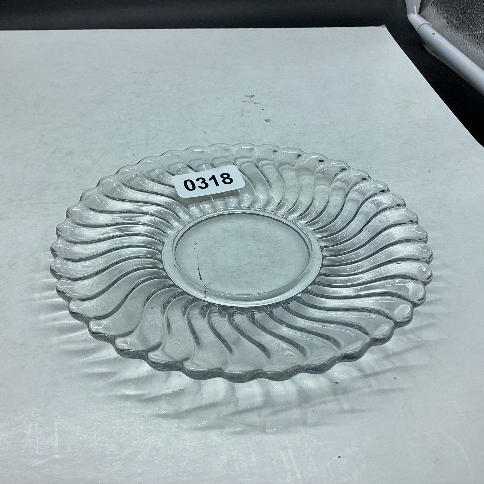FOSTORIA COLONY MAYONAISE UNDERPLATE: 6 3/4" WIDE GOOD SHAPE