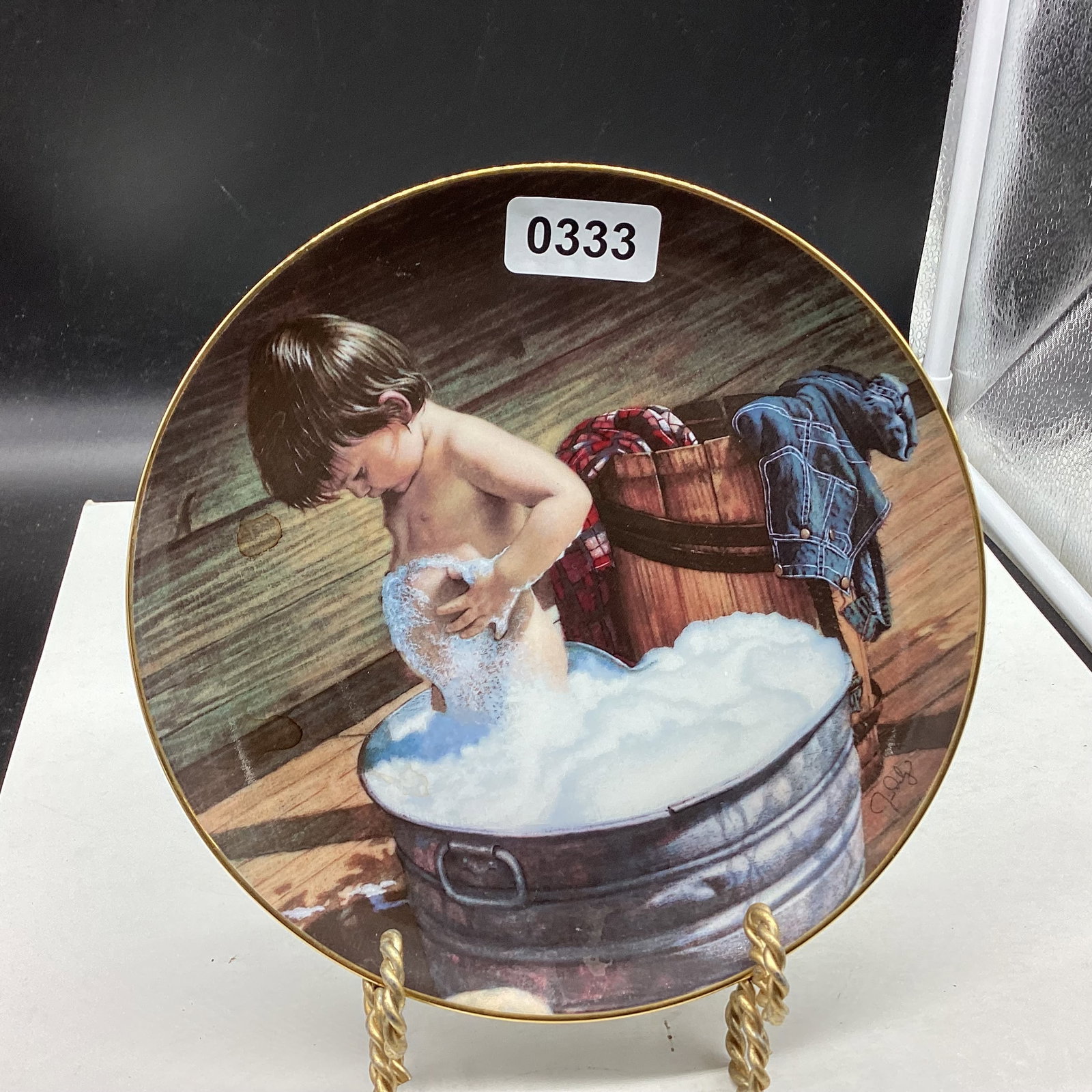 1991 CLEAN AS A WHISTLE COLLECTOR PLATE (1 of 2)