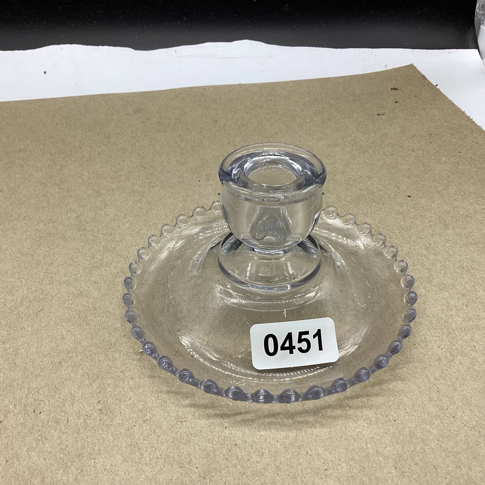 IMPERIAL CANDLEWICK CANDLE HOLDER: GOOD SHAPE