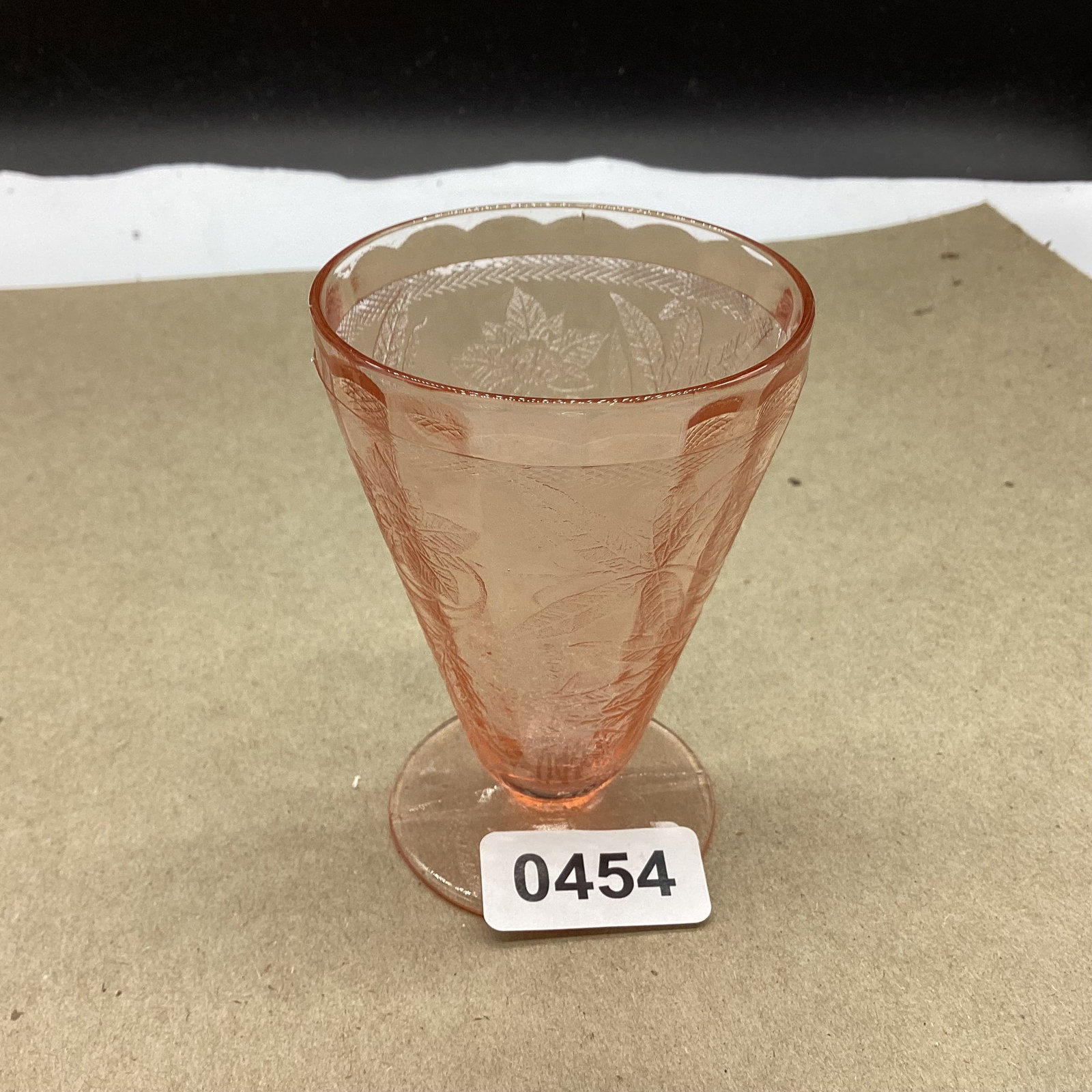DEPRESSION FLORAL POINSETTIA JUICE TUMBLER (1 of 1)