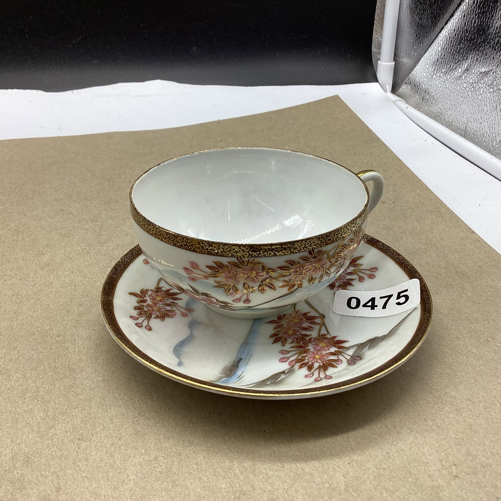 PORCELIAN CUP & SAUCER : GOOD SHAPE