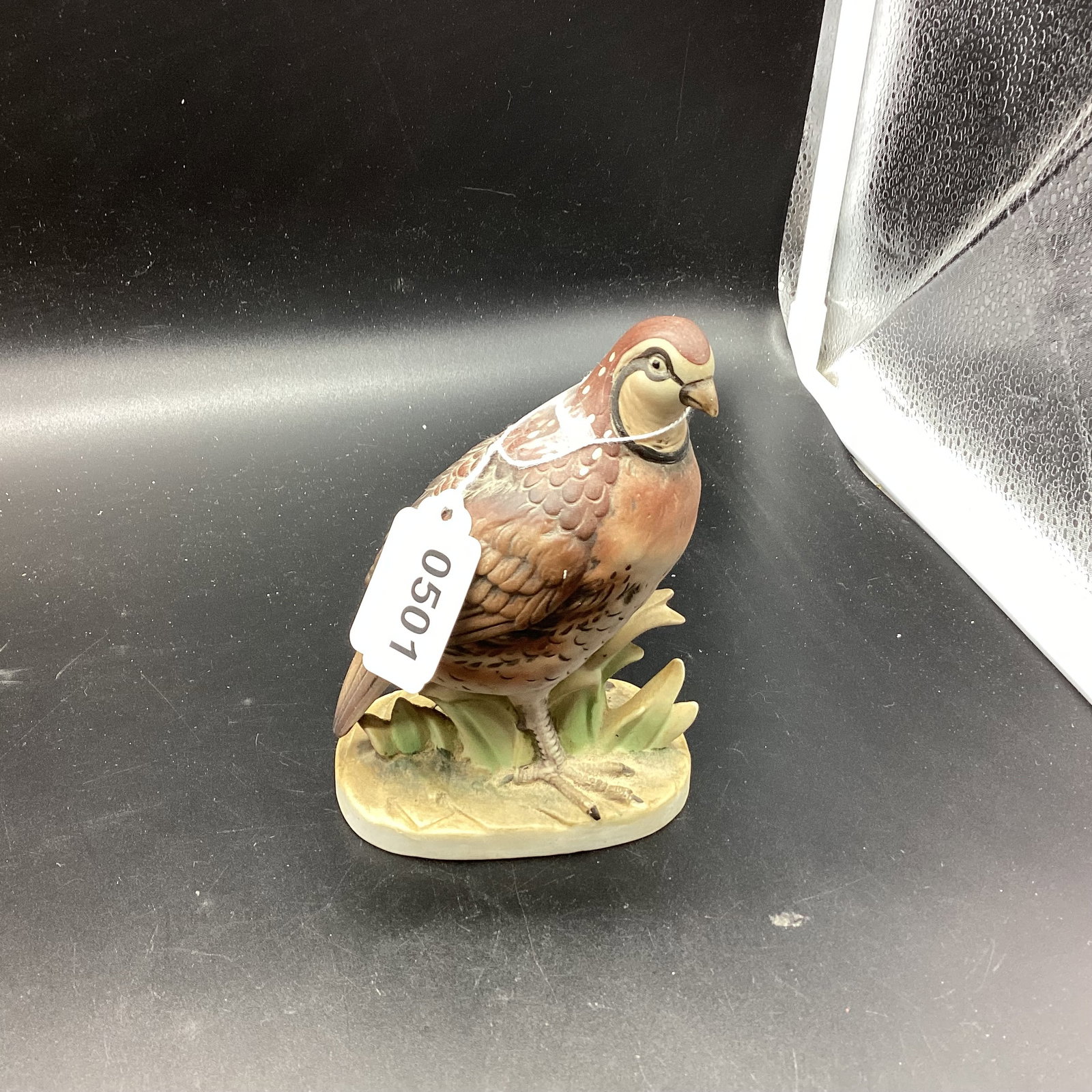 PORCELIAN BOB WHITE BIRD BY LEFTON: 5 1/2" TALL GOOD SHAPE