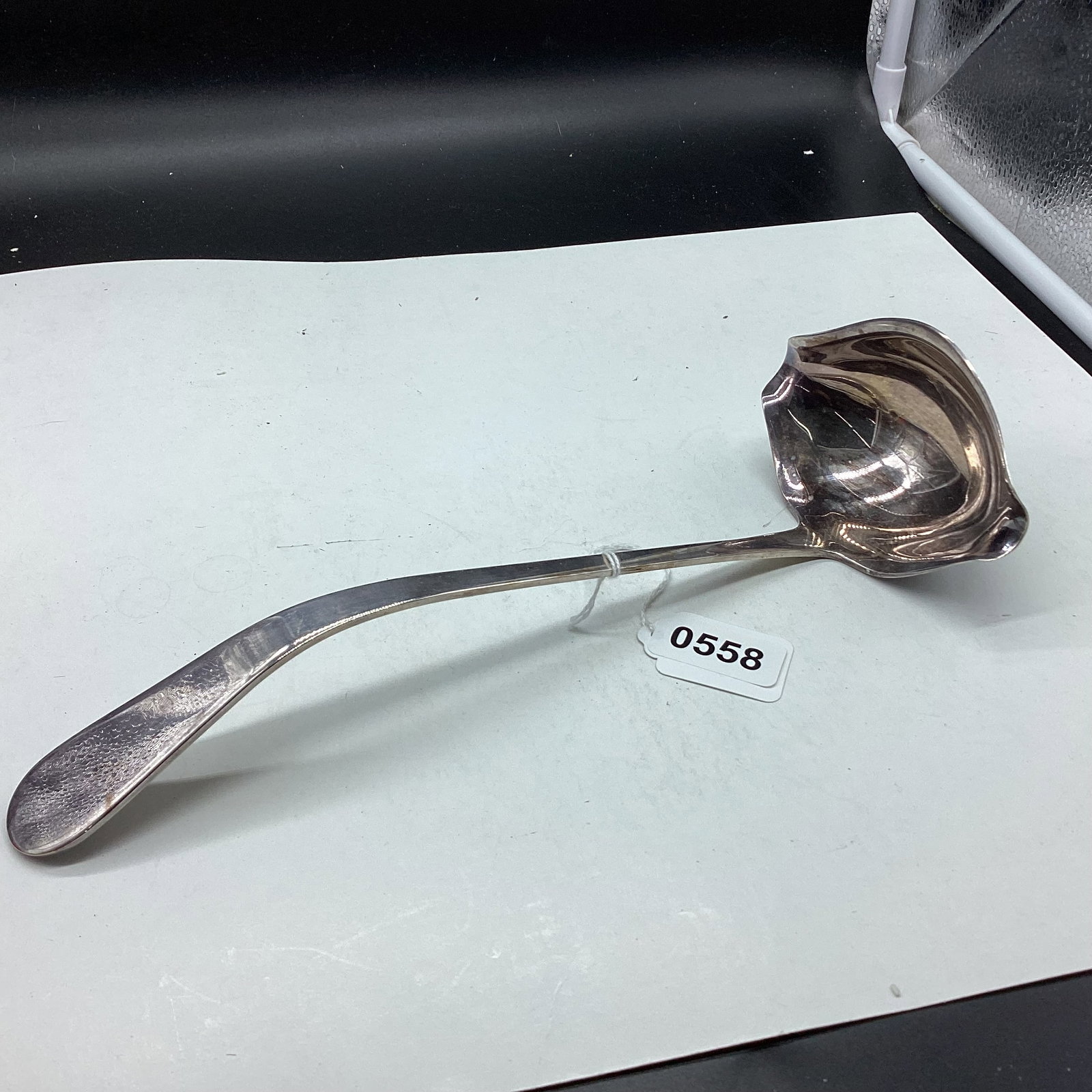 GORHAN SILVERPLATED PUNCH LADDLE: 13" GOOD SHAPE