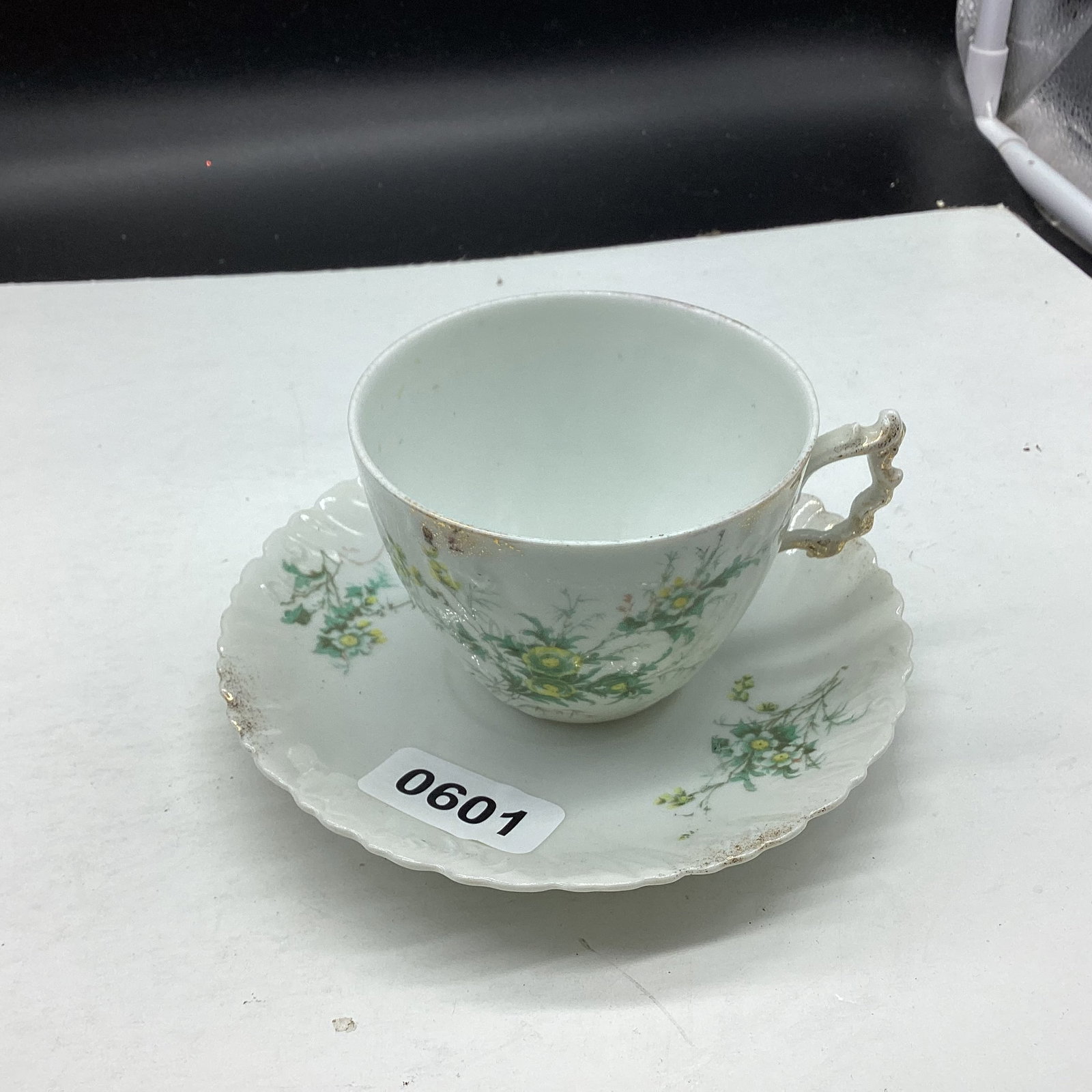 PORCELIAN CUP & SAUCER  (1 of 2)