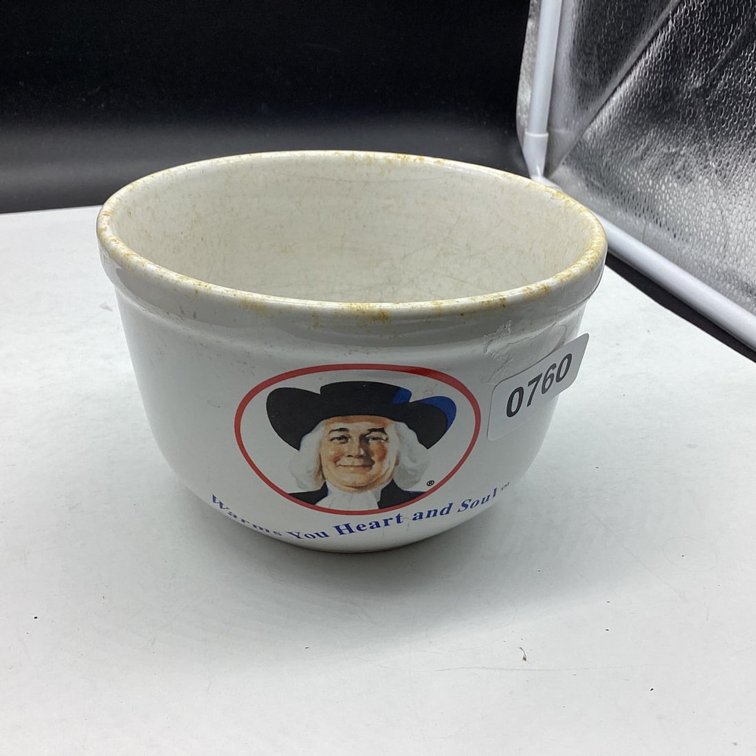 1999 QUAKERS OAKES ADVERTISEING BOWL: 2 X 7 1/4 GOOD SHAPE