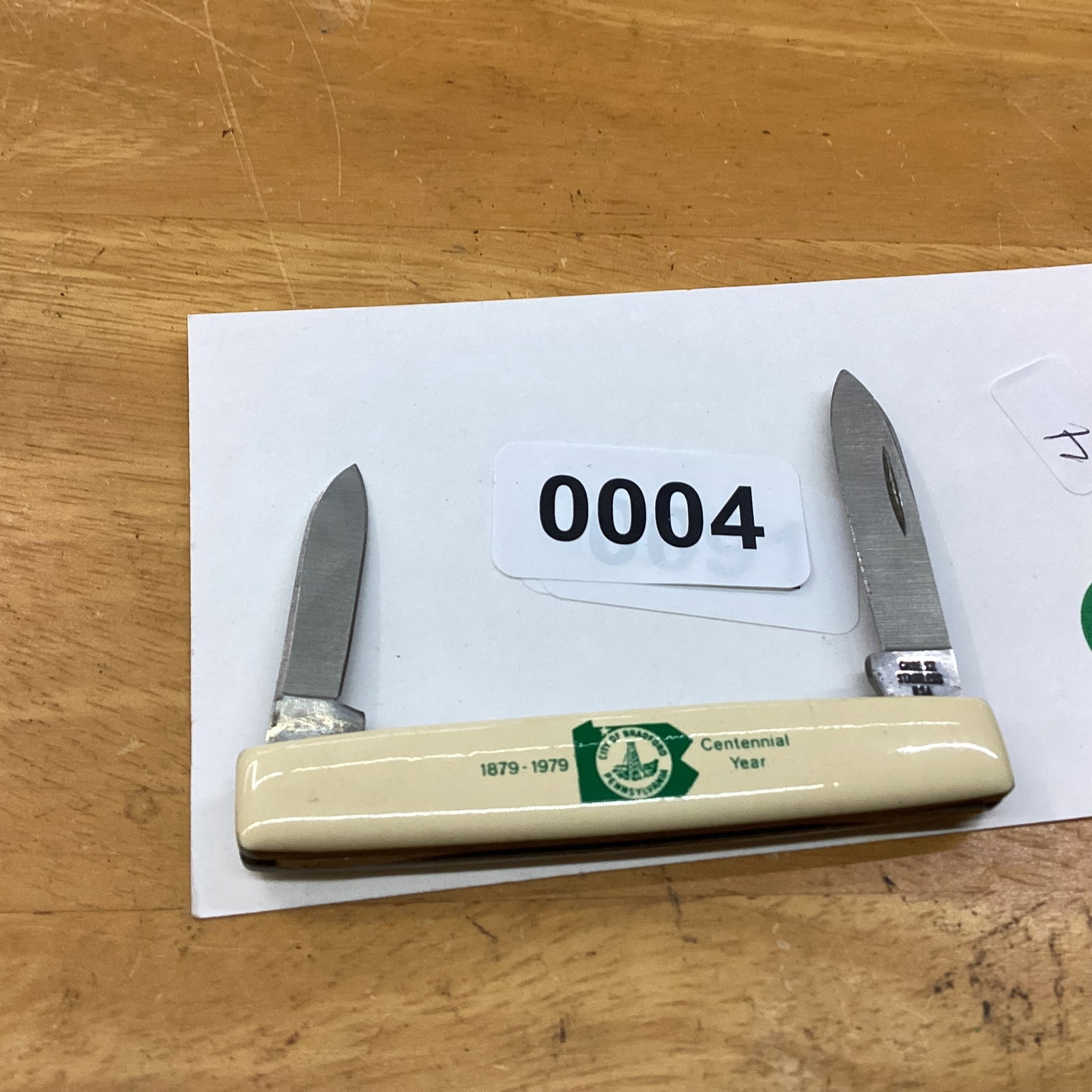 CASE XX 1978 BRADFORD CENTENNIAL PEN KNIFE: USED CONDITION