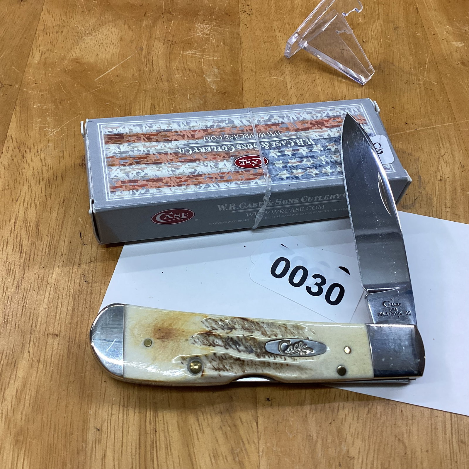 CASE XX 2018 BONE STAG TRIBAL LOCK CORRECT BOX: NEVER USED