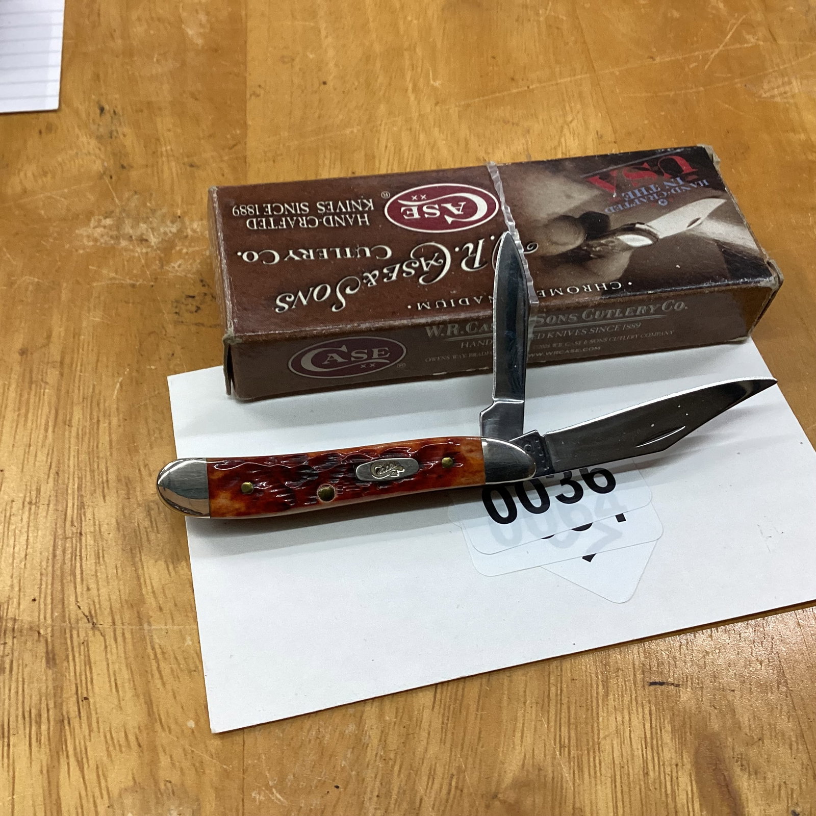 CASE XX 2010 CHESTNUT BONE PEANUT: NEVER USED