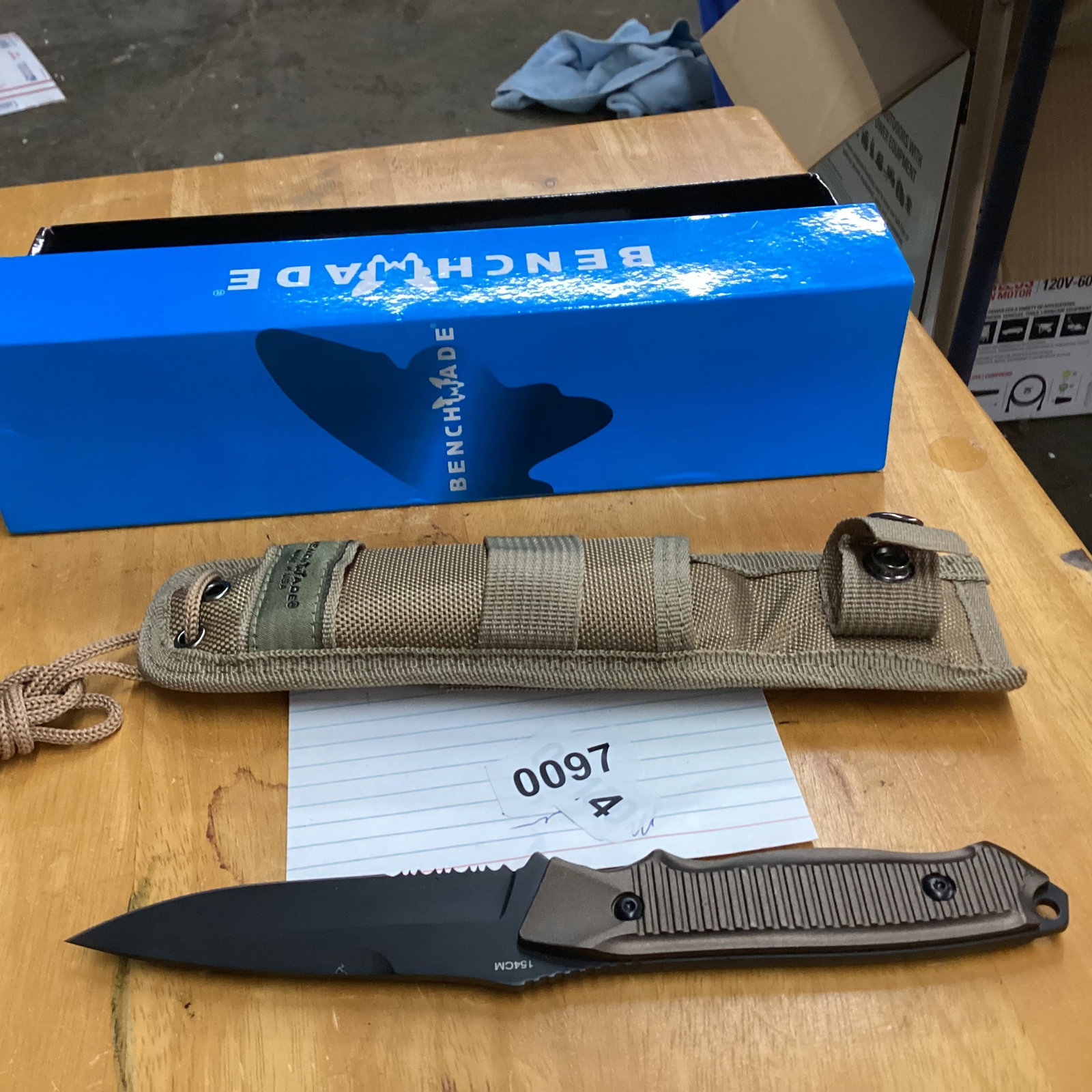 BENCH MADE FIXED BLADE: NEW IN BOX