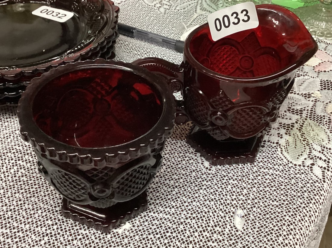 AVON CAPE COD SUGAR & CREAMER: GOOD SHAPE