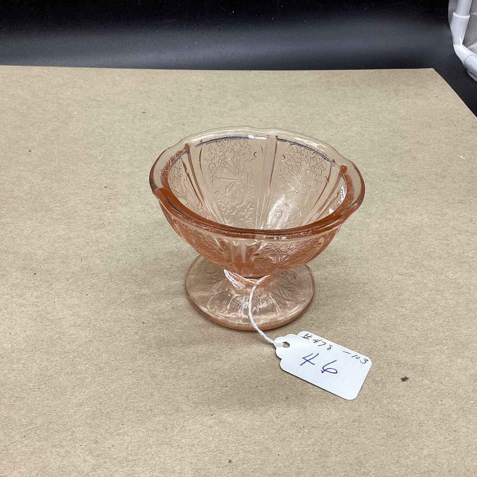 VINTAGE DEPRESSION CHERRY BLOSSOM SHERBERT: GOOD SHAPE