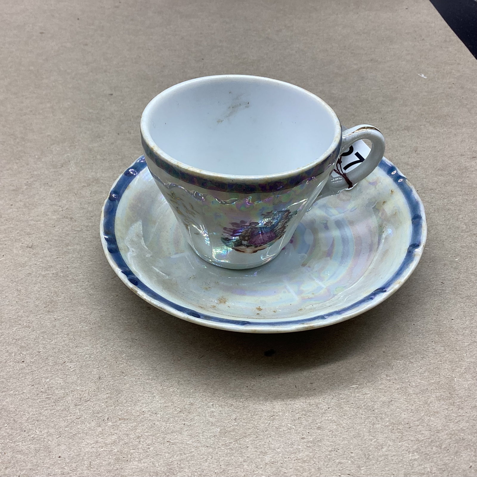 JAPAN DEMITASSIE CUP & SAUCER: GOOD SHAPE