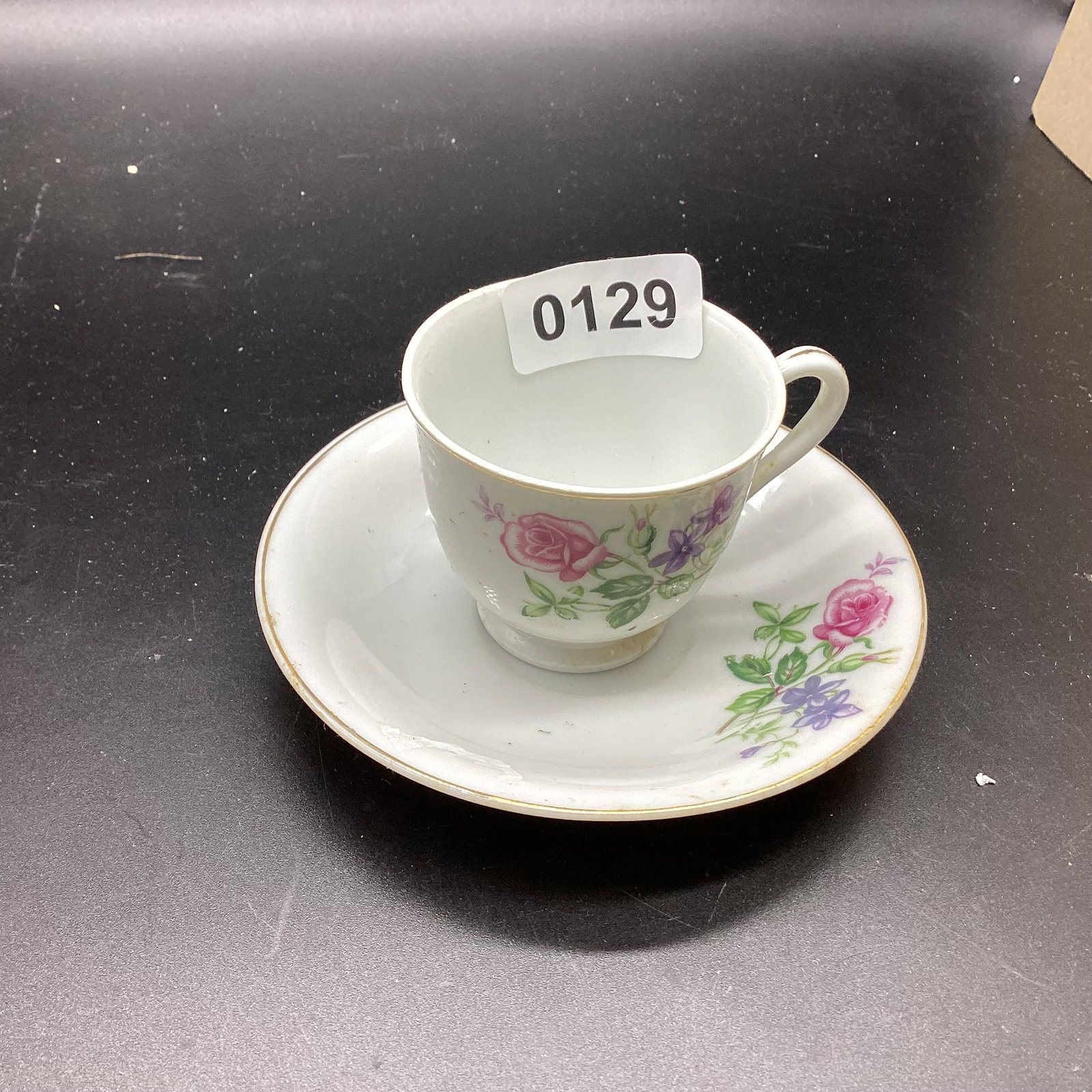 JAPAN DEMITASSIE CUP & SAUCER: GOOD SHAPE
