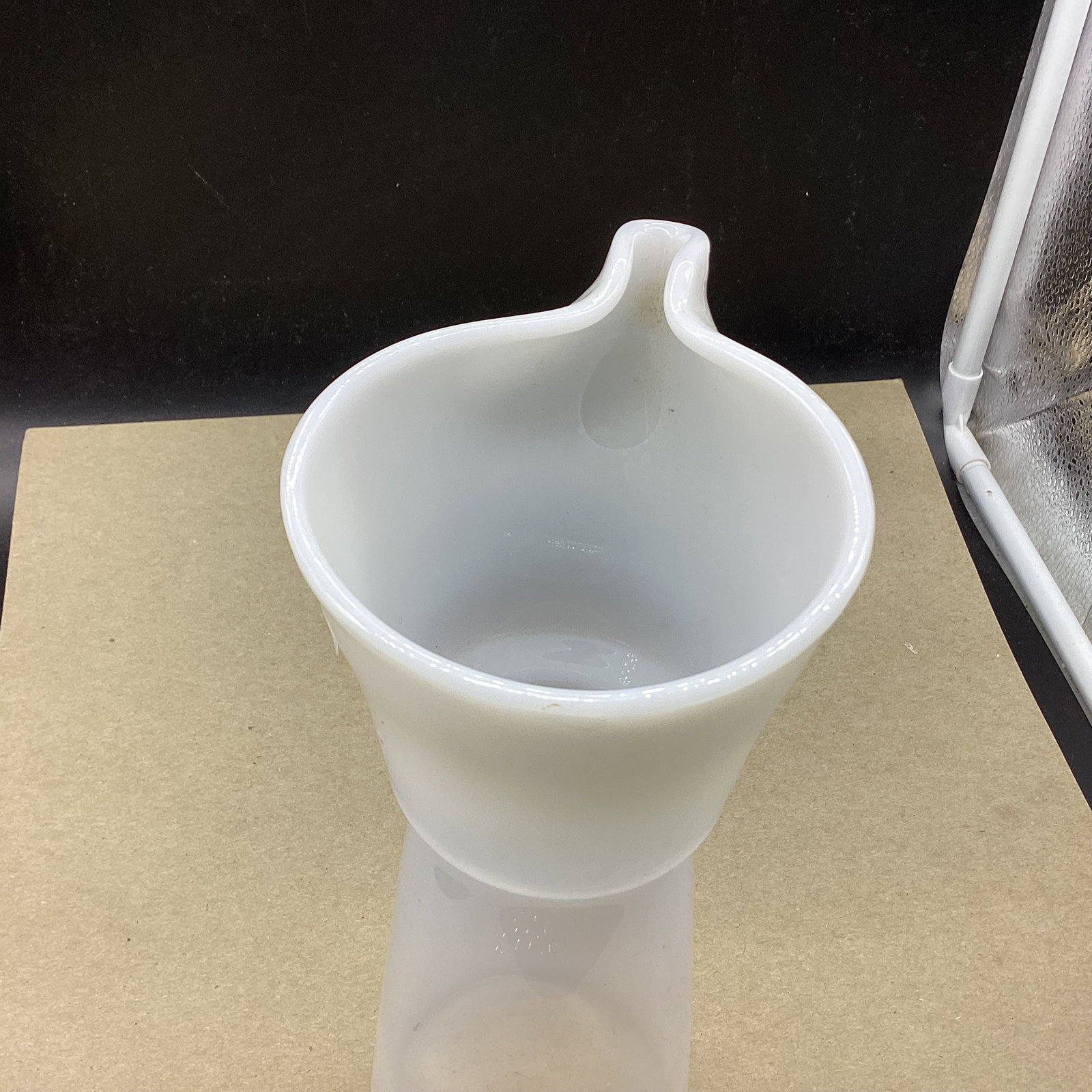 VINTAGE OPAL GLASS PITCHER - 2