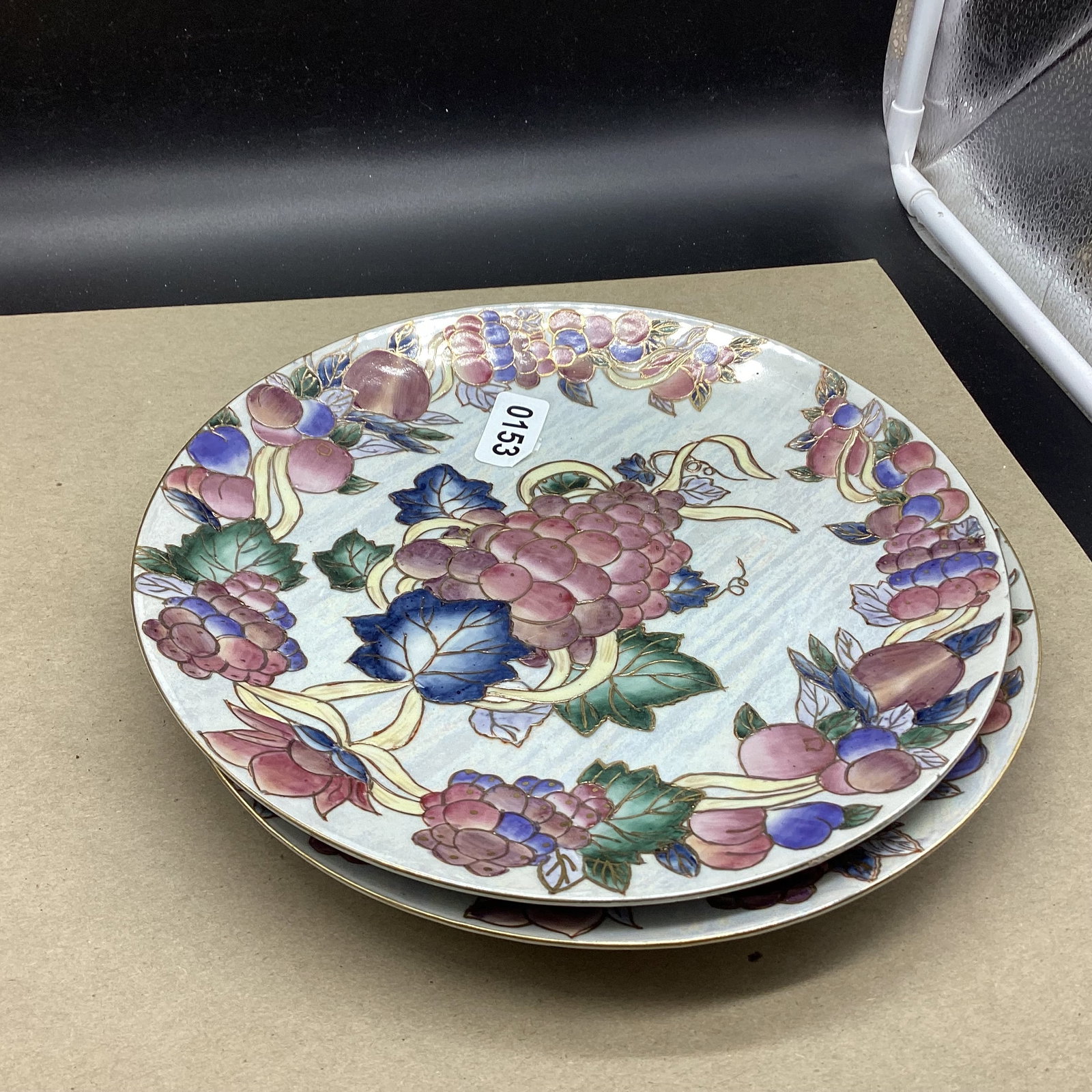 2 DECORATOR PLATES: 10" WIDE GOOD SHAPE