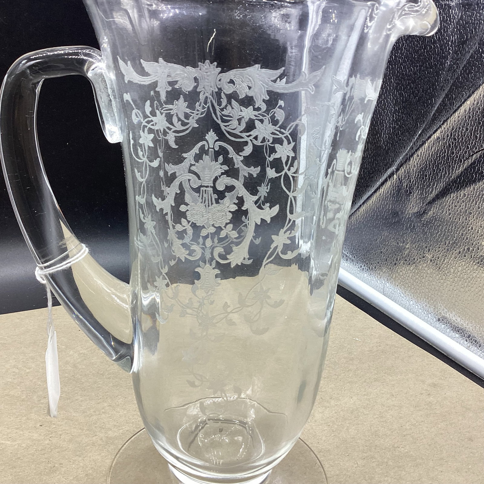 ELEGANT FOSTORIA NAVARE PATTERN PITCHER - 2