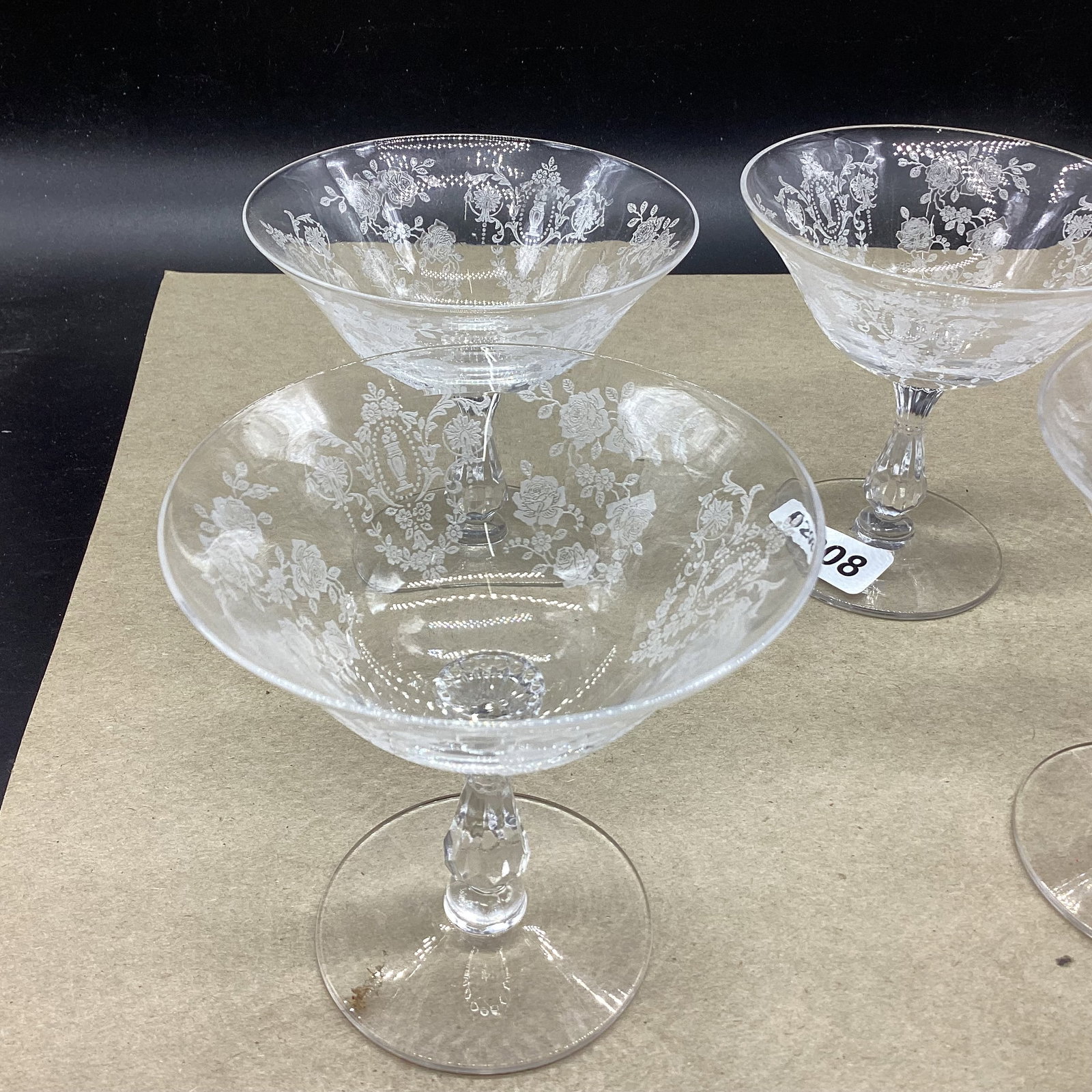 4 TIFFEN CHEROKEE ROSE SHERBERT CHAMPAGNES - 2