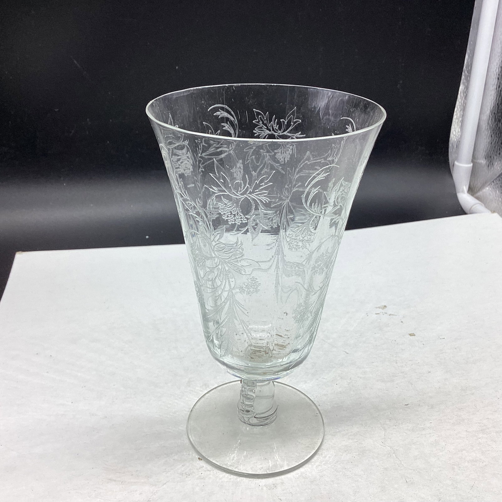 6 FOSTORIA HEATHER PATTERN ICE TEA TUMBLERS - 2