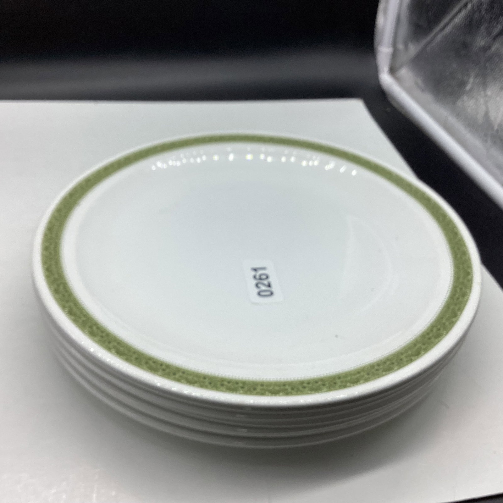 7 CORNING WARE LYNWOOD PLATES: 10" WIDE GOOD SHAPE