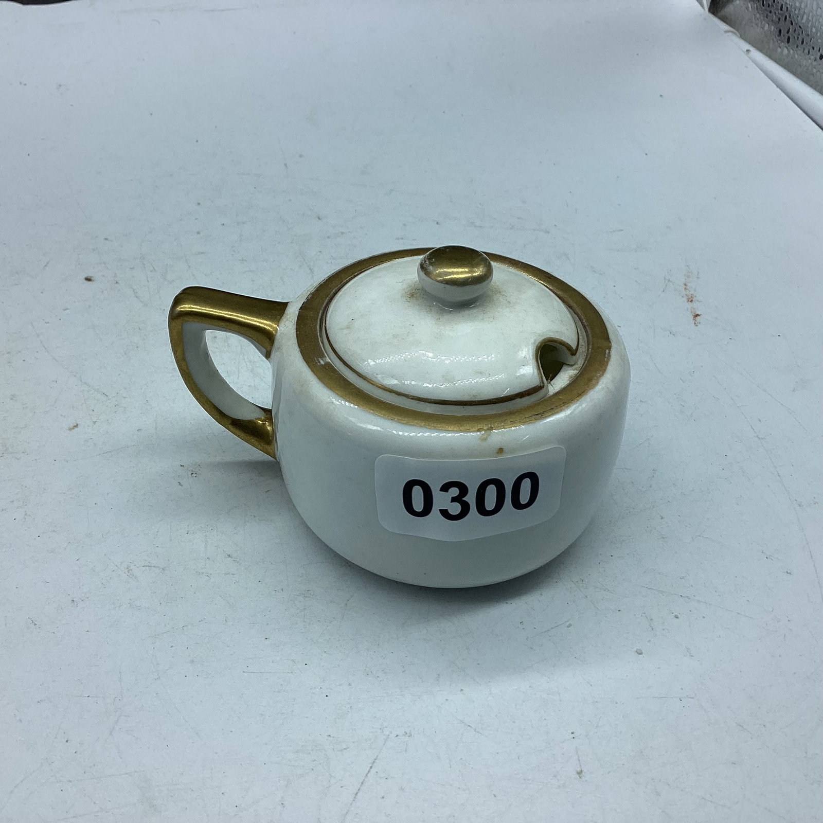 NIPPON MSTARD JAR: 2 1/2 X 4 GOOD SHAPE