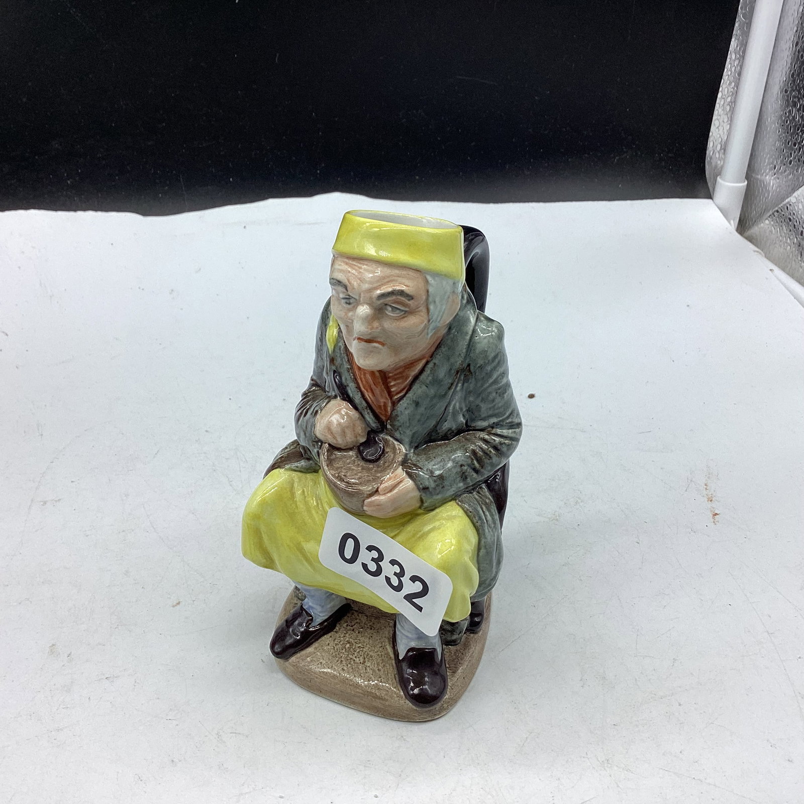 WOODS & SON ENGLAND FRANKLIN TOBY JUG SCROOGE: 5 1/4" TALL GOOD SHAPE