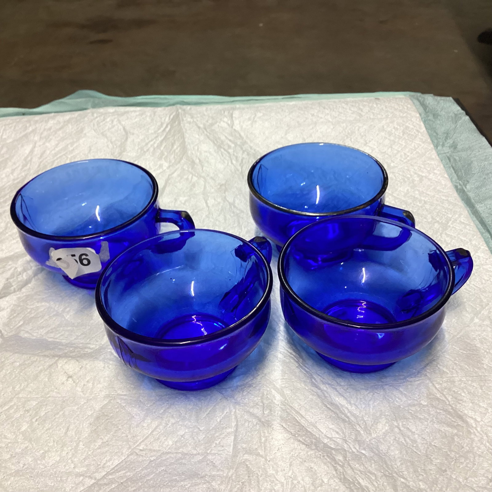 4 DEPRESSION MT. PLESANT CUPS: GOOD SHAPE