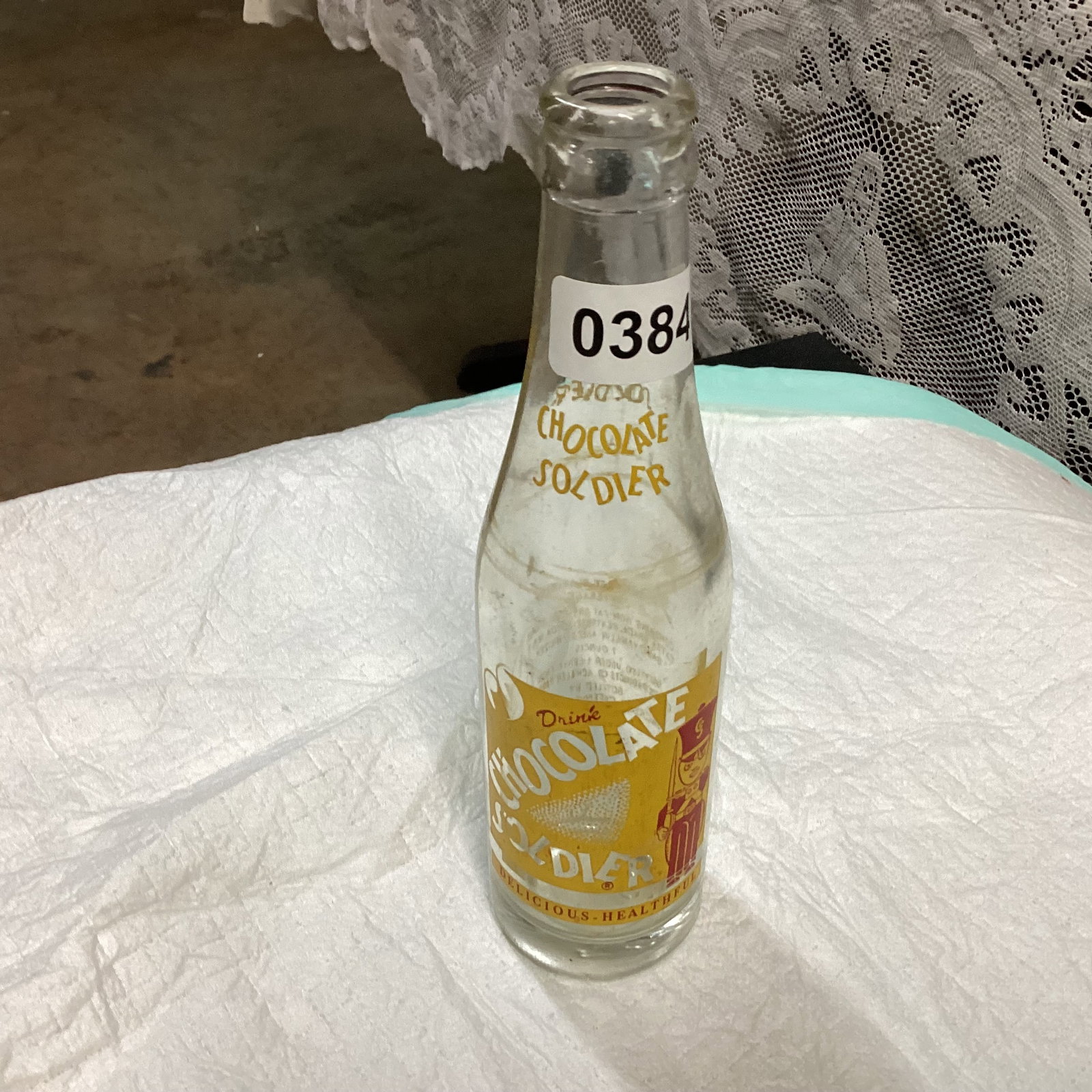 CHOCOLATE SOLIDER SODA BOTTLE: USED CONDITION