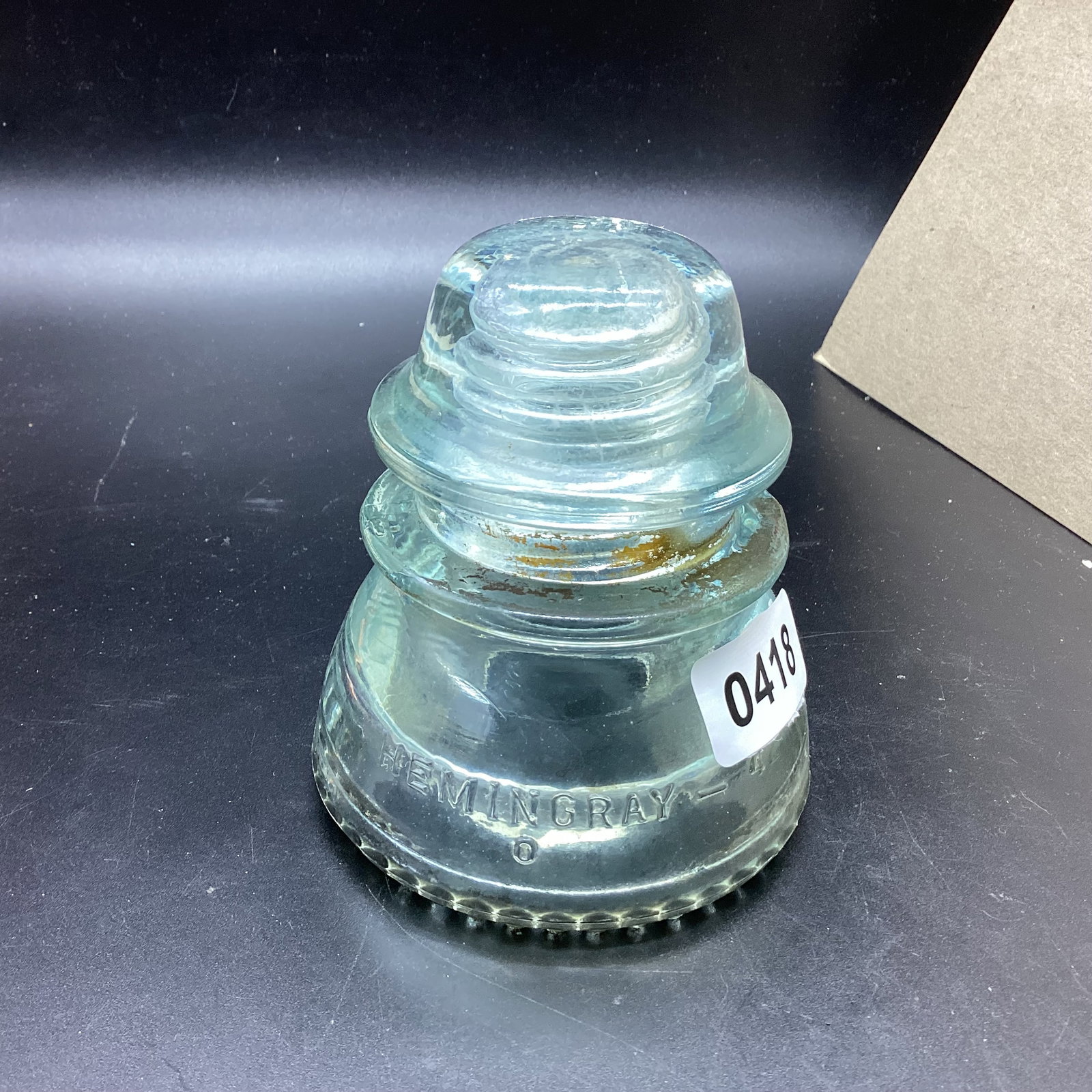 VINTAGE INSULATOR BY HEMINGRAY: 4 1/2 GOOD SHAPE