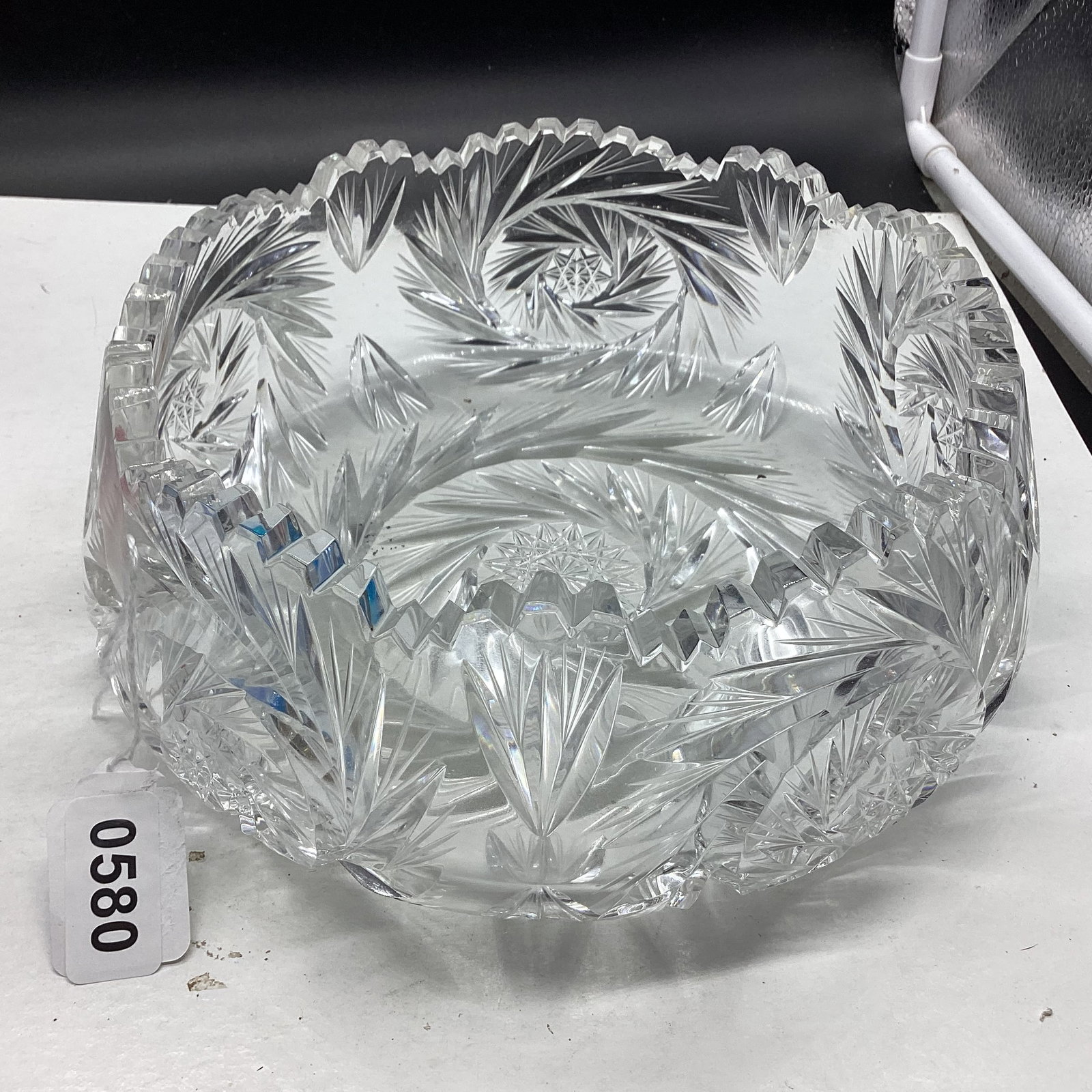 VINTAGE BRILLIANT CUT GLASS BOWL (1 of 2)
