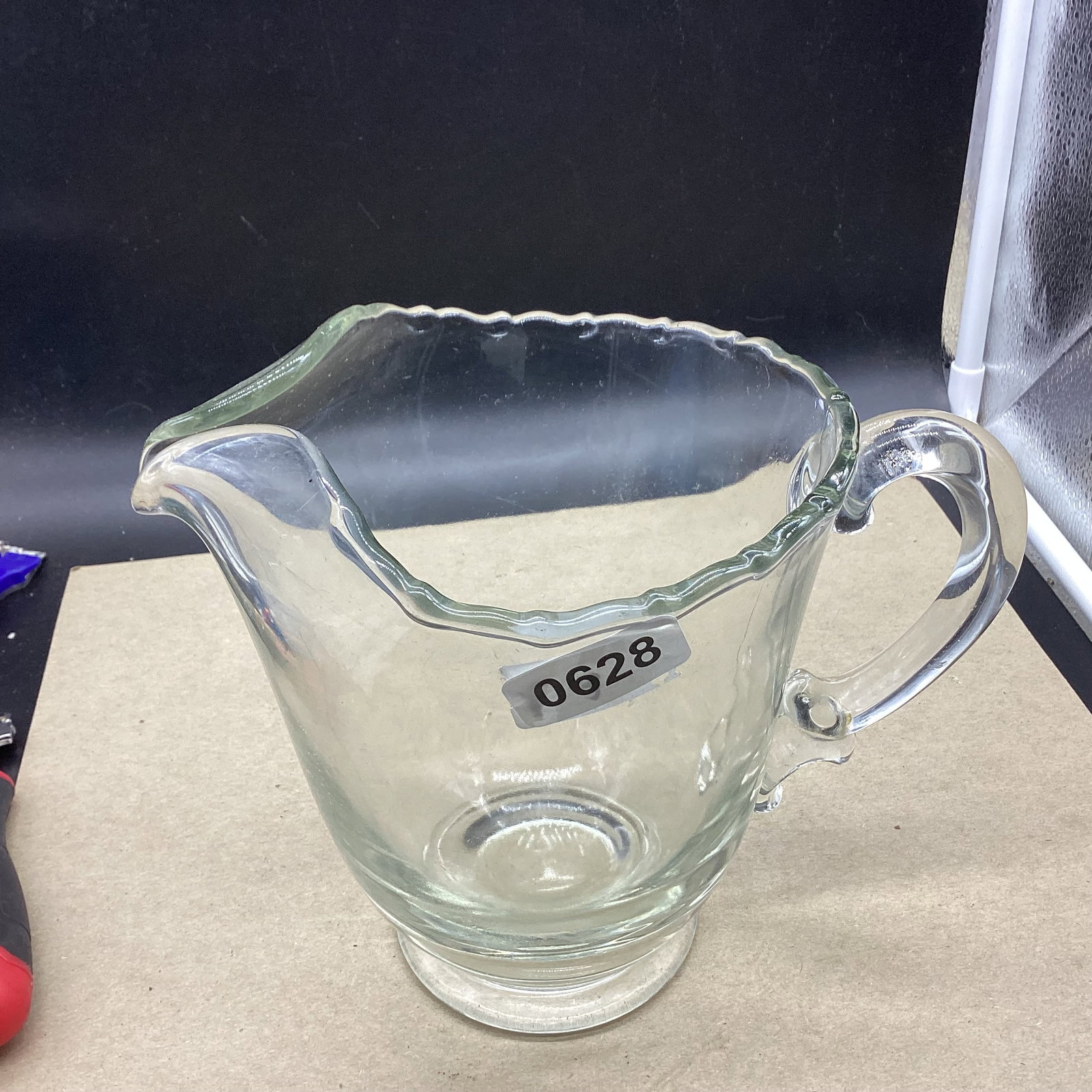 FOSTRORIA COLONY ICE TEA PITCHER: 7 1/4" TALL GOOD SHAPE