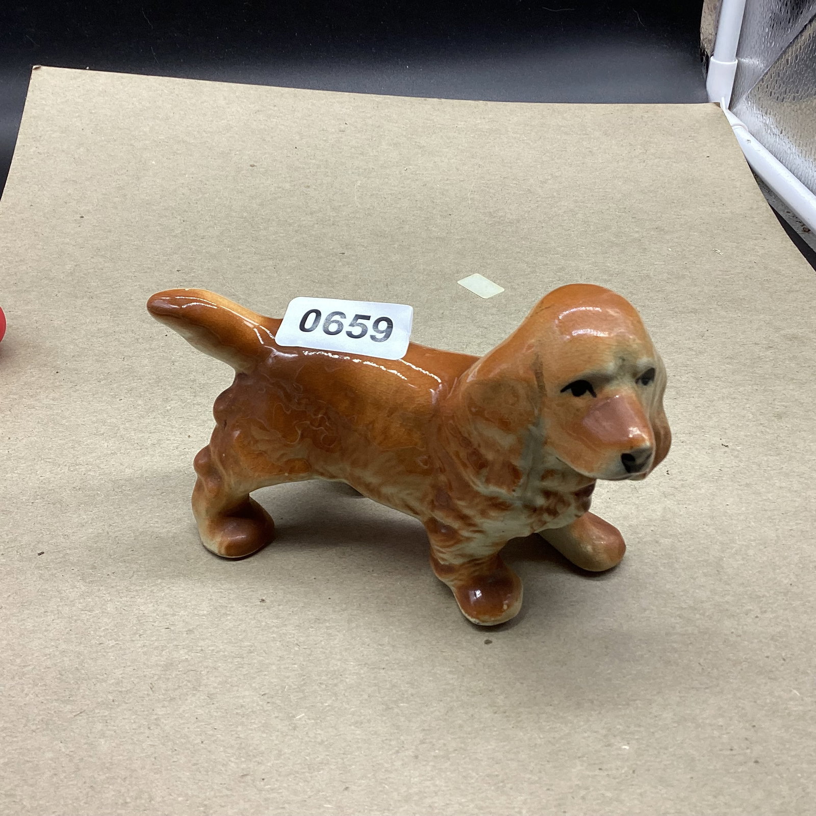 PORCELIAN COCKER SPANIEL DOG: 4 X 6 GOOD SHAPE