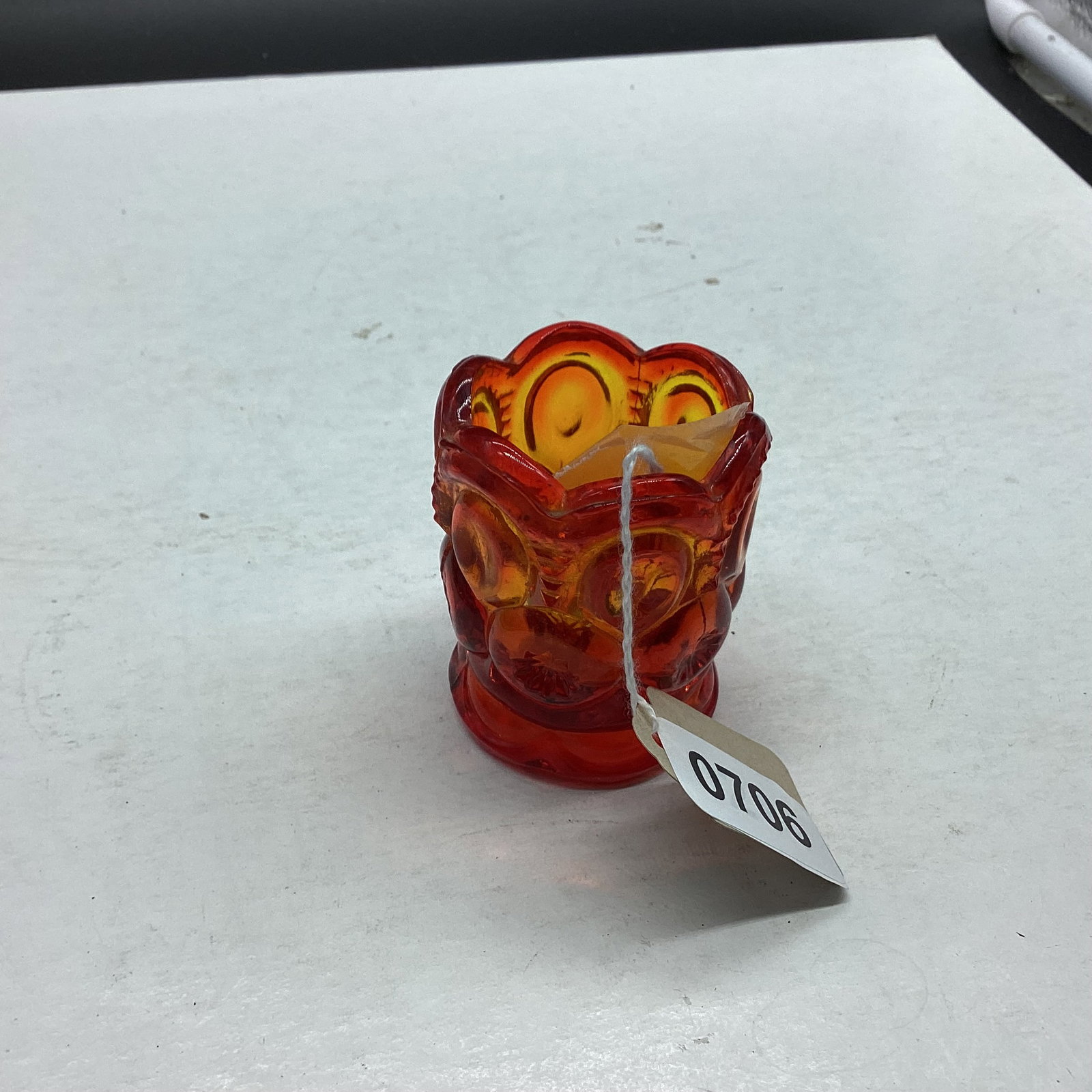 MOON & STAR TOOTH PICK HOLDER: 2 1/2" TALL GOOD SHAPE