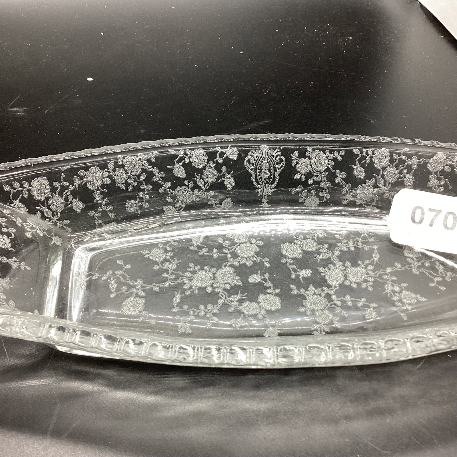CAMBRIDGE ROSE POINT CELERY DISH - 2