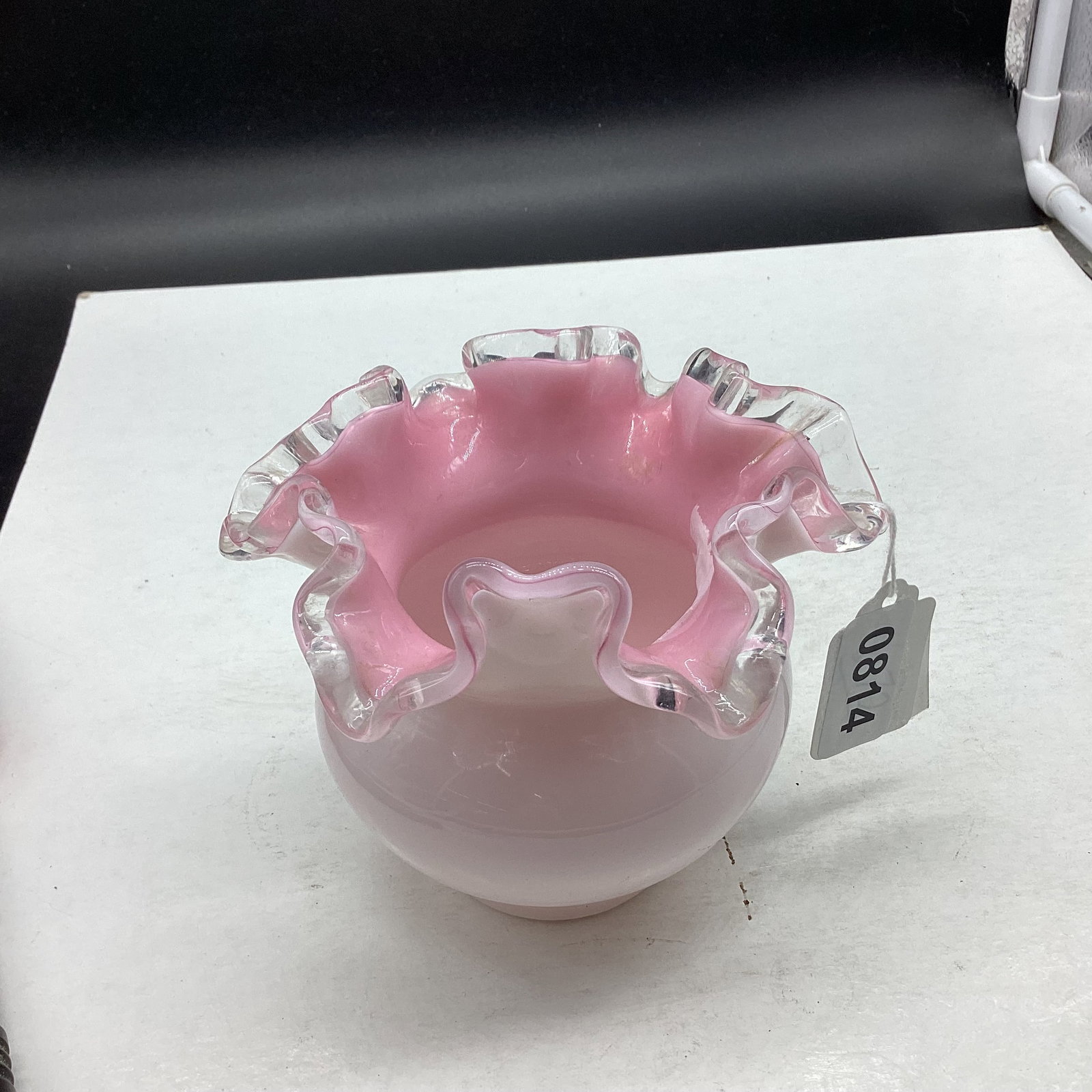 FENTON PEACH CREST VASE (1 of 1)